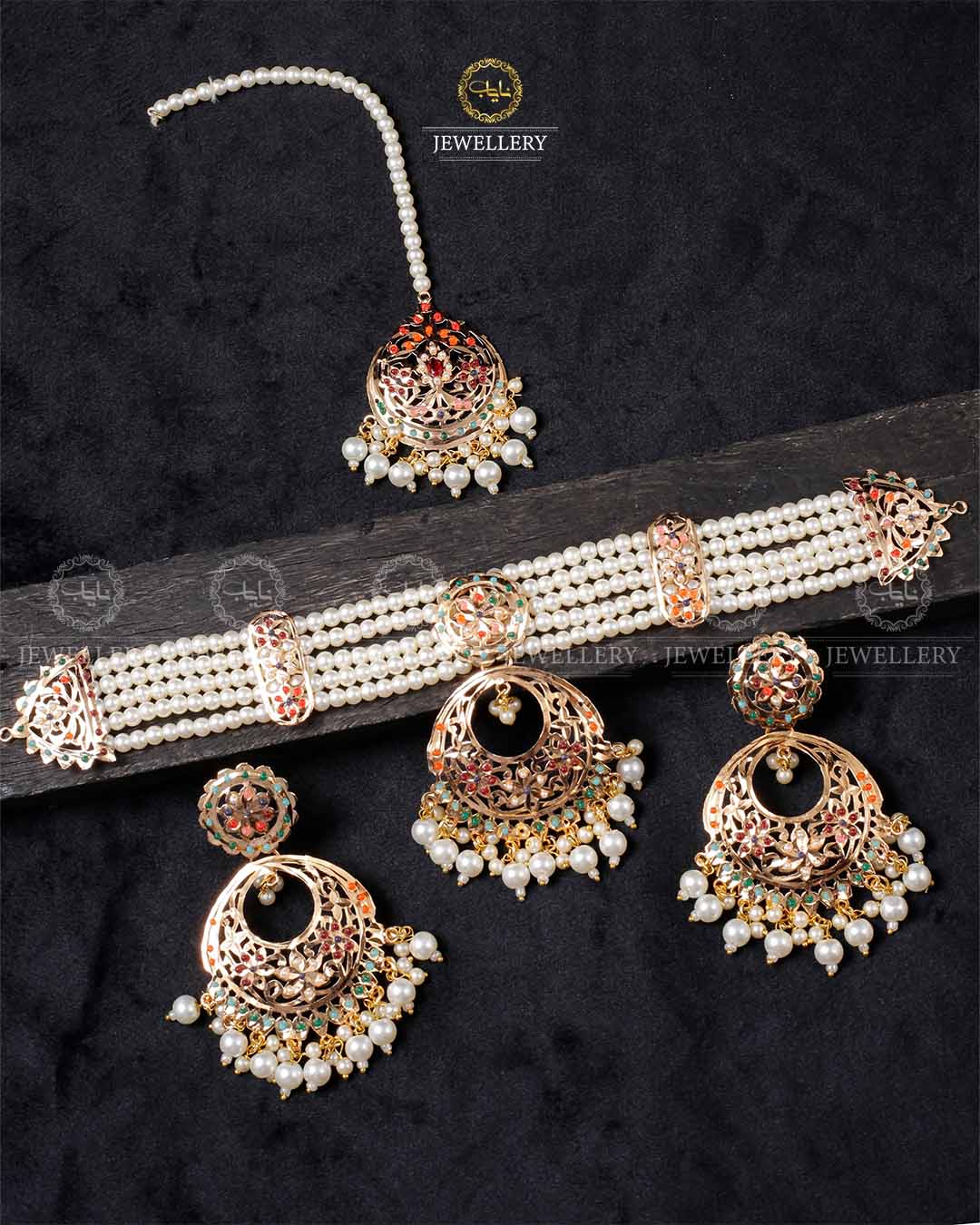 Hyedrabad Chokar with Baali Tika-2512 Nayab Jewellery