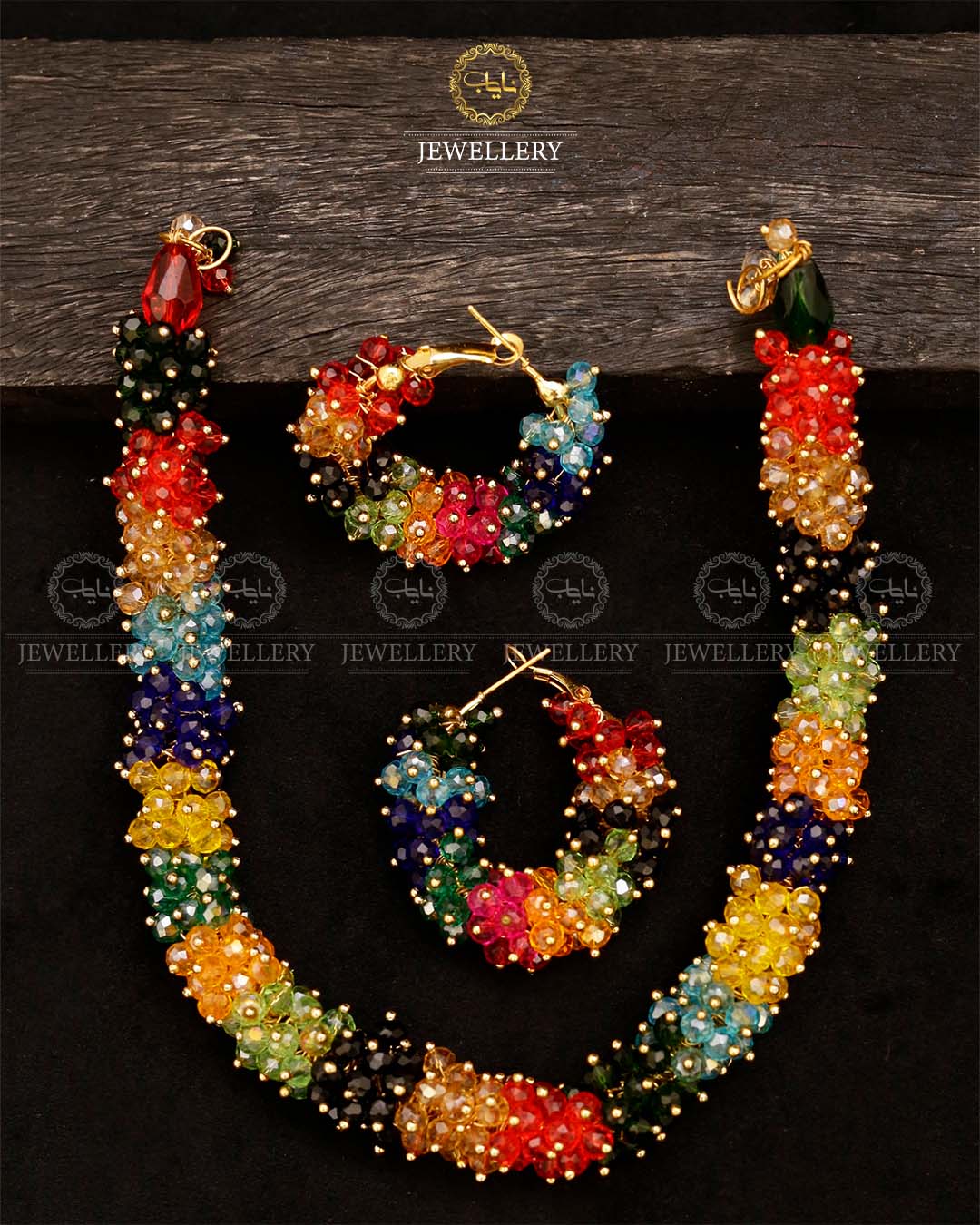 Hand made Gajra Necklace with Baali-2733 Nayab Jewellery