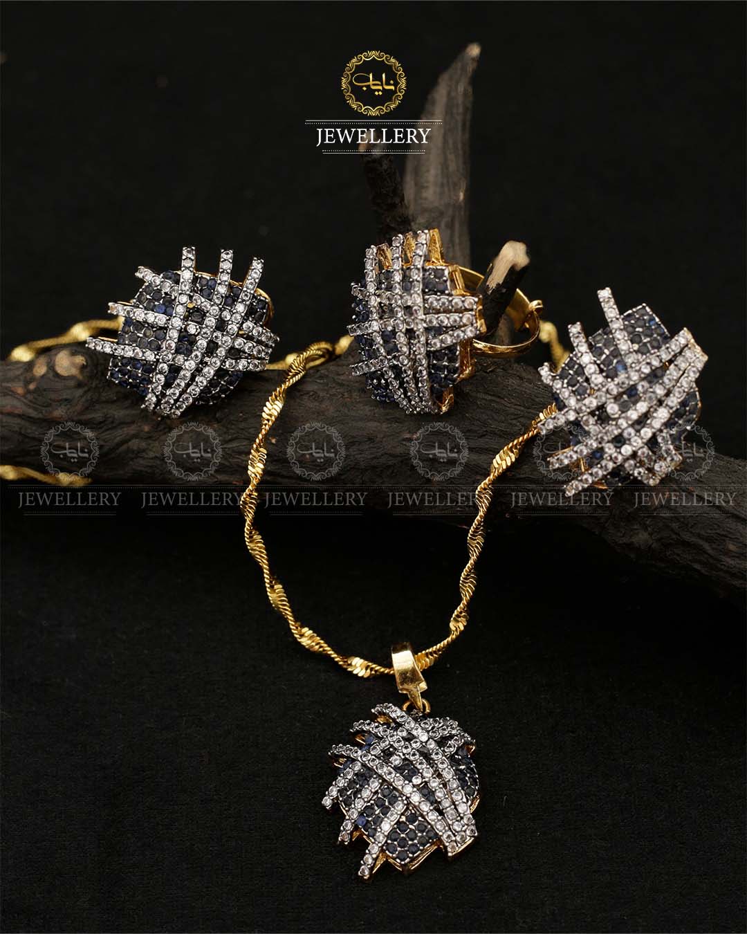 Jarao stones pendant combo set-2422