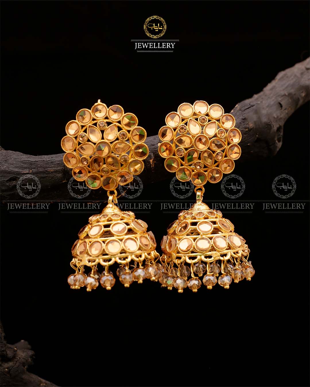 Kundan Jhumki -2034-G Nayab Jewellery