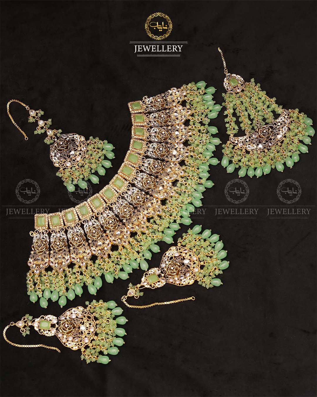 Designer Rajwadi Bridal set-2174 Nayab Jewellery