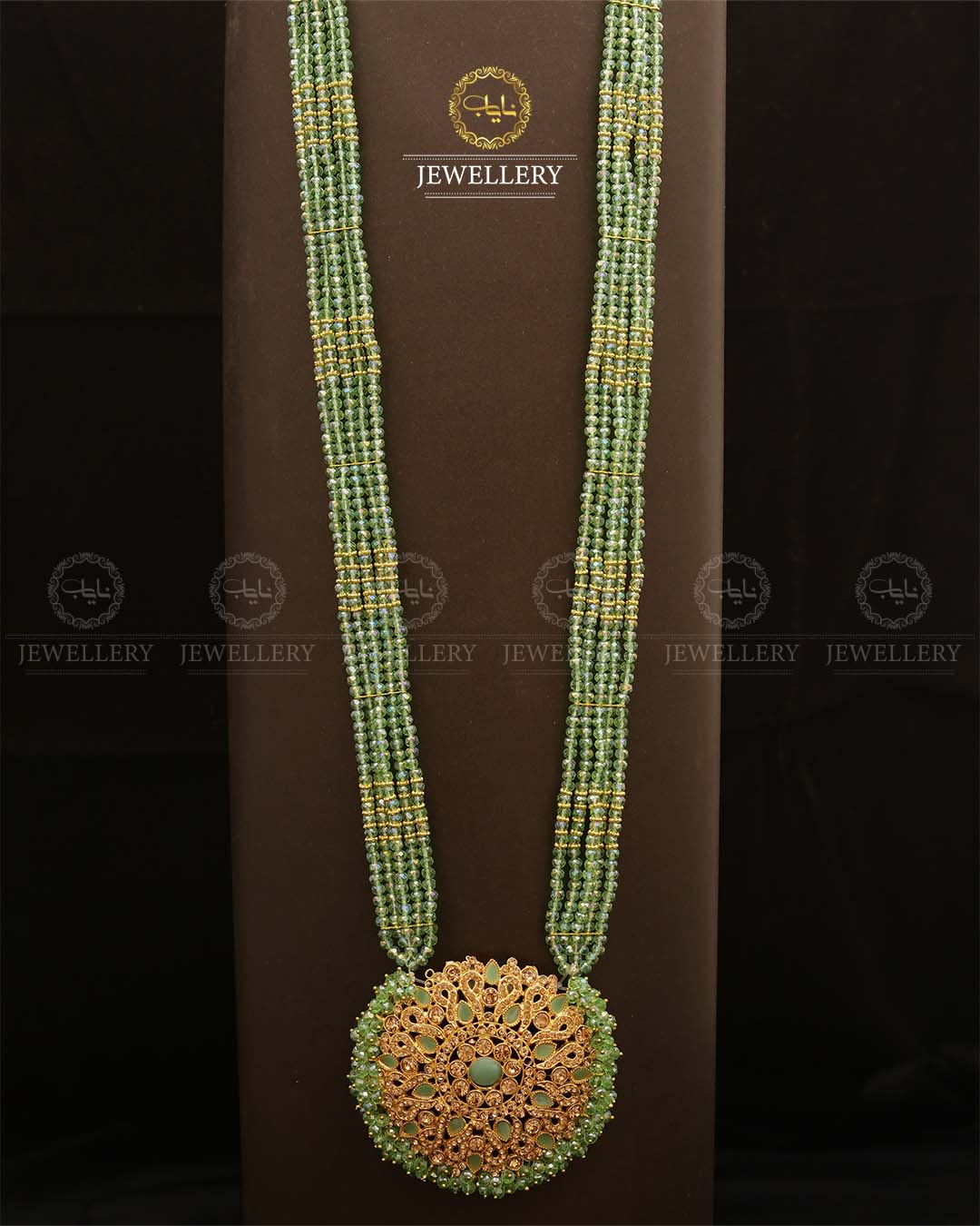 Omega Long Broch Mala-2293 Nayab Jewellery
