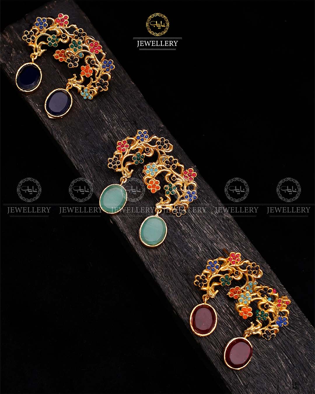 Noratan Tree studs-2585 Nayab Jewellery