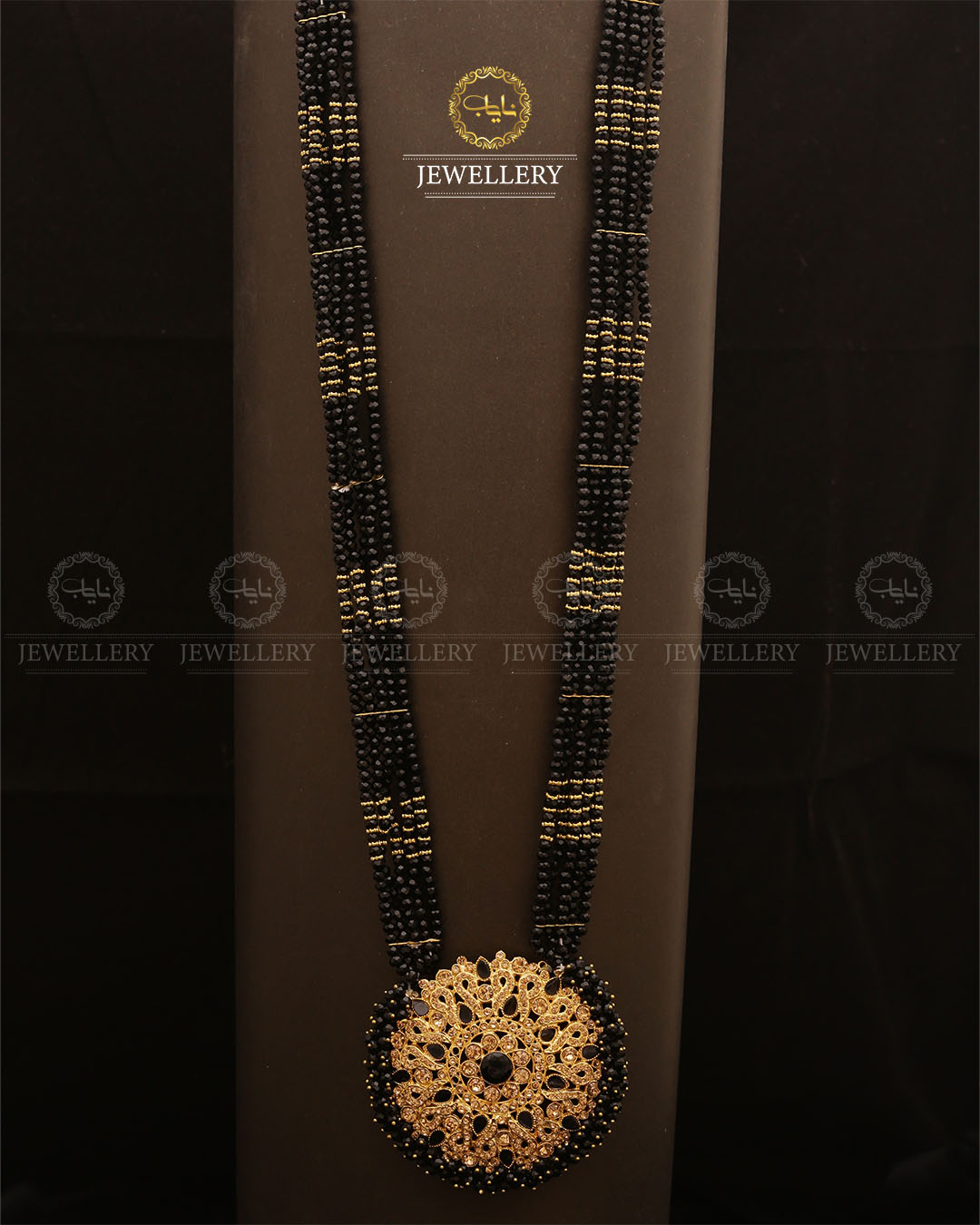 Omega Long Broch Mala-2293 Nayab Jewellery