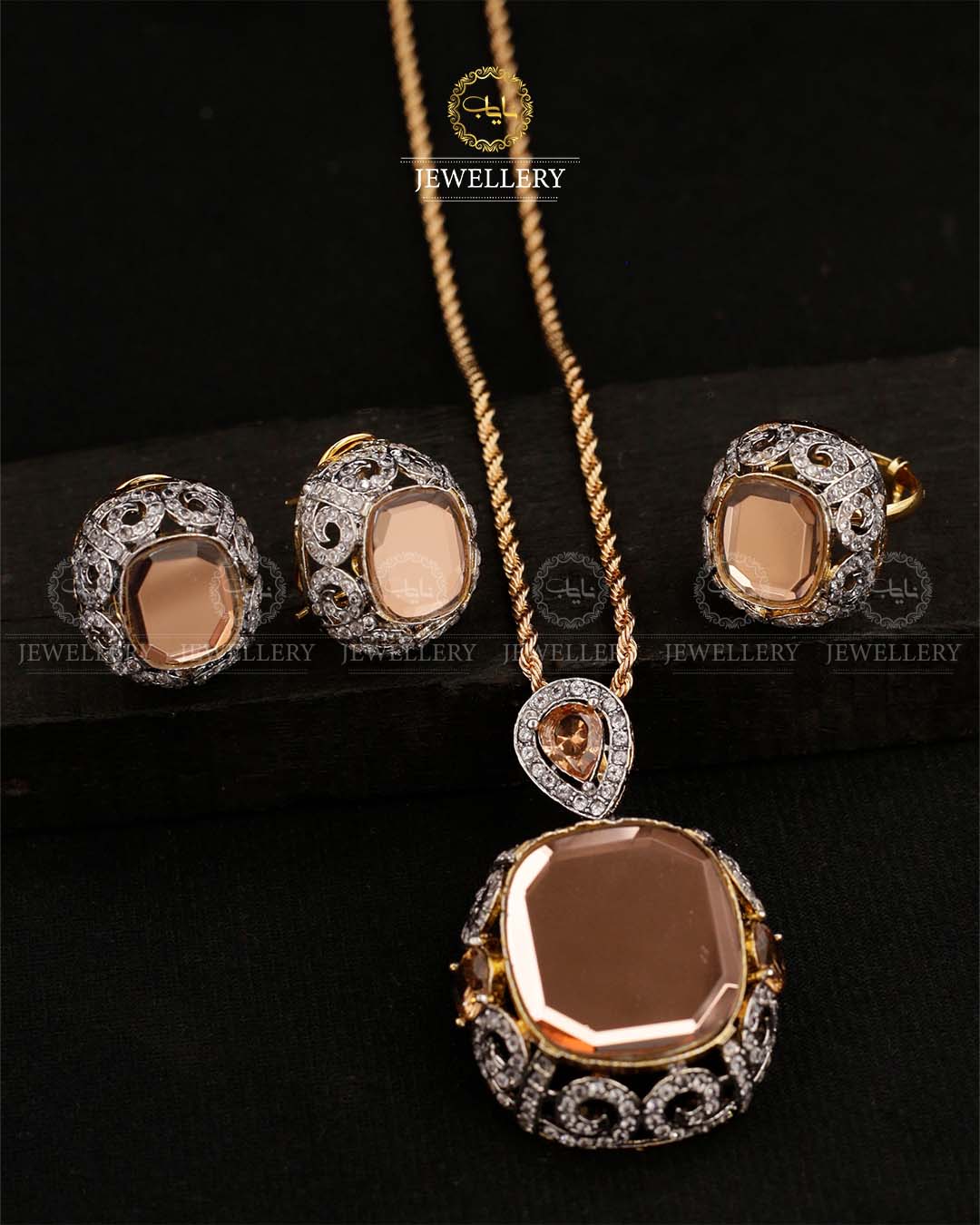 Bloom Jarao With Doublet Stones Combo set -2202