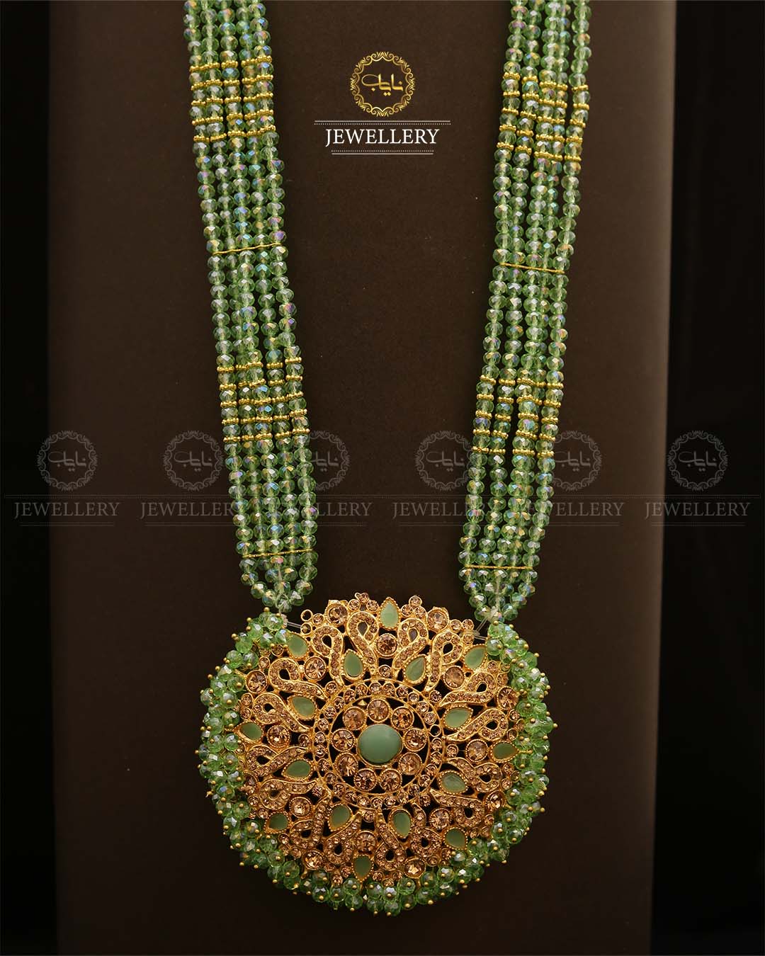 Omega Long Broch Mala-2293 Nayab Jewellery
