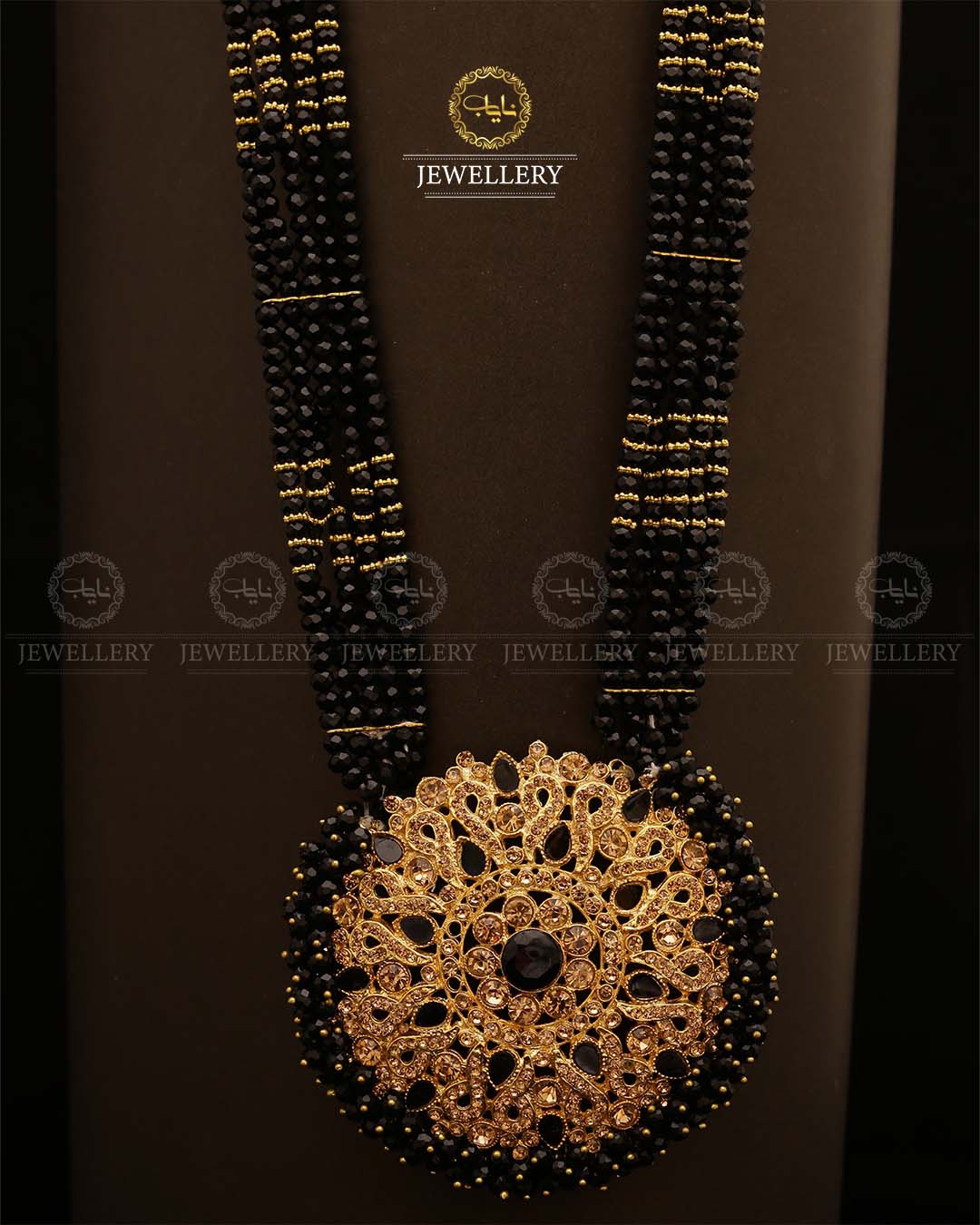 Omega Long Broch Mala-2293 Nayab Jewellery
