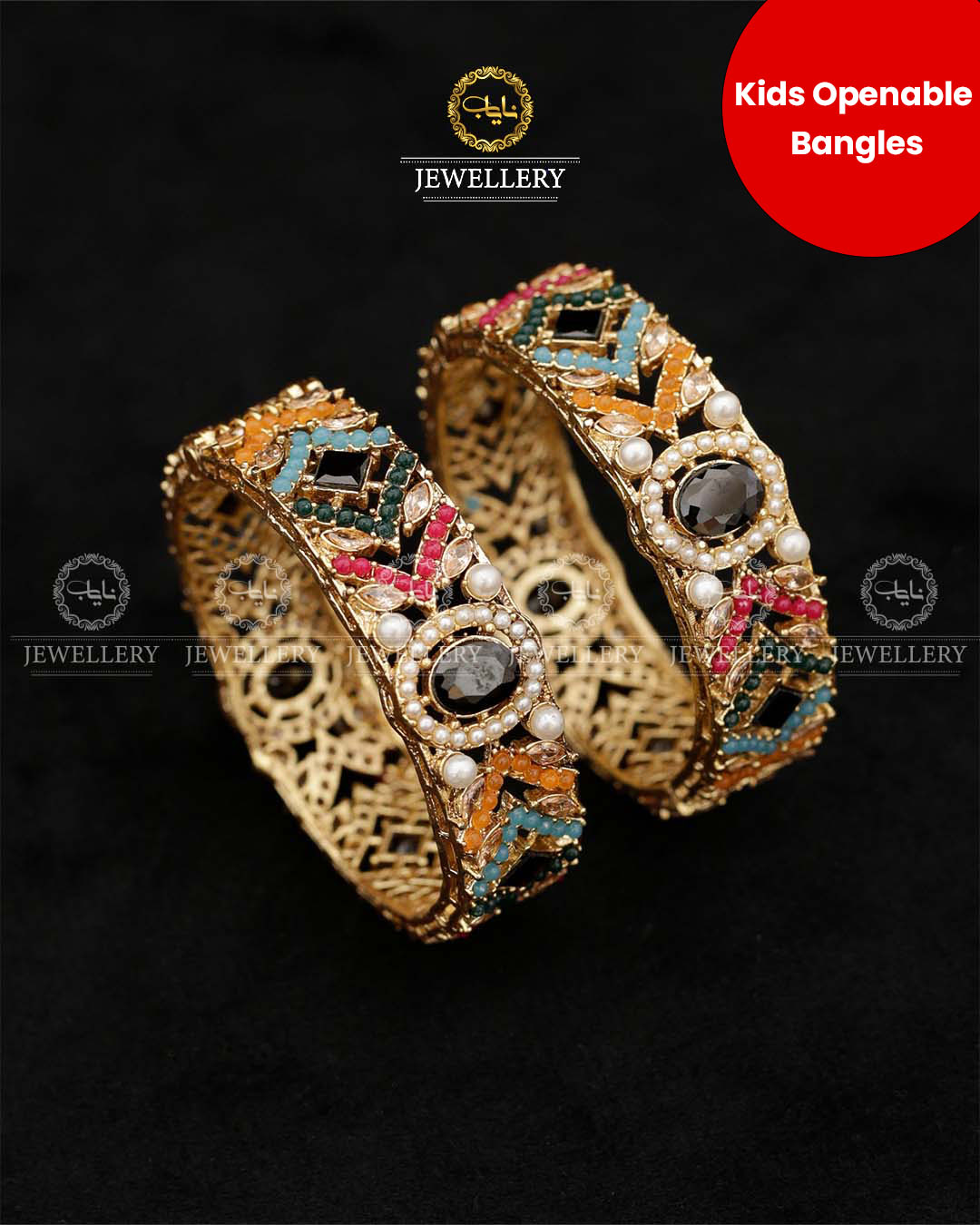 Noratan Openable Kids Bangles (pair) BL-5040