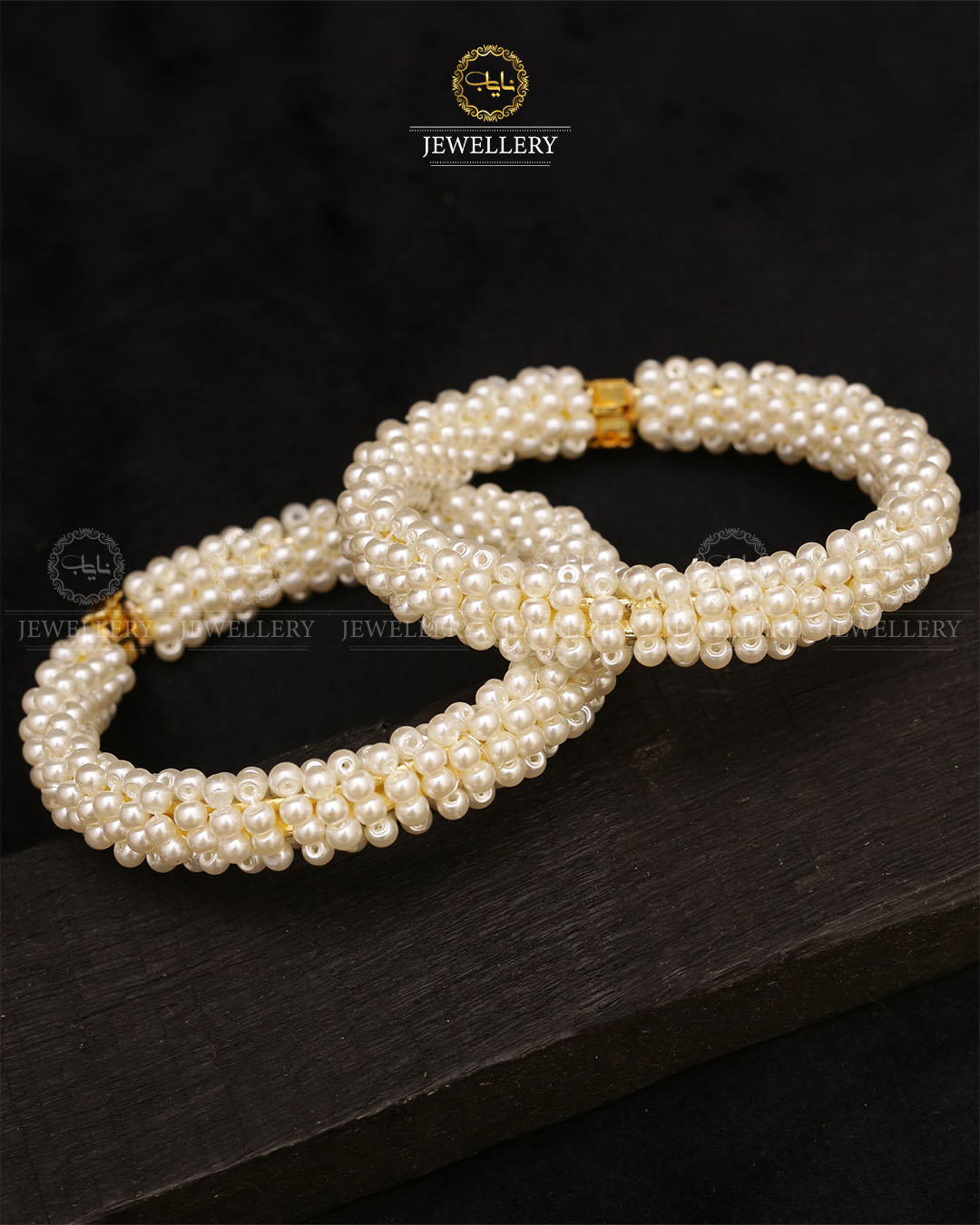 Pearl Gajra Openable Bangles (pair) -2693 Nayab Jewellery