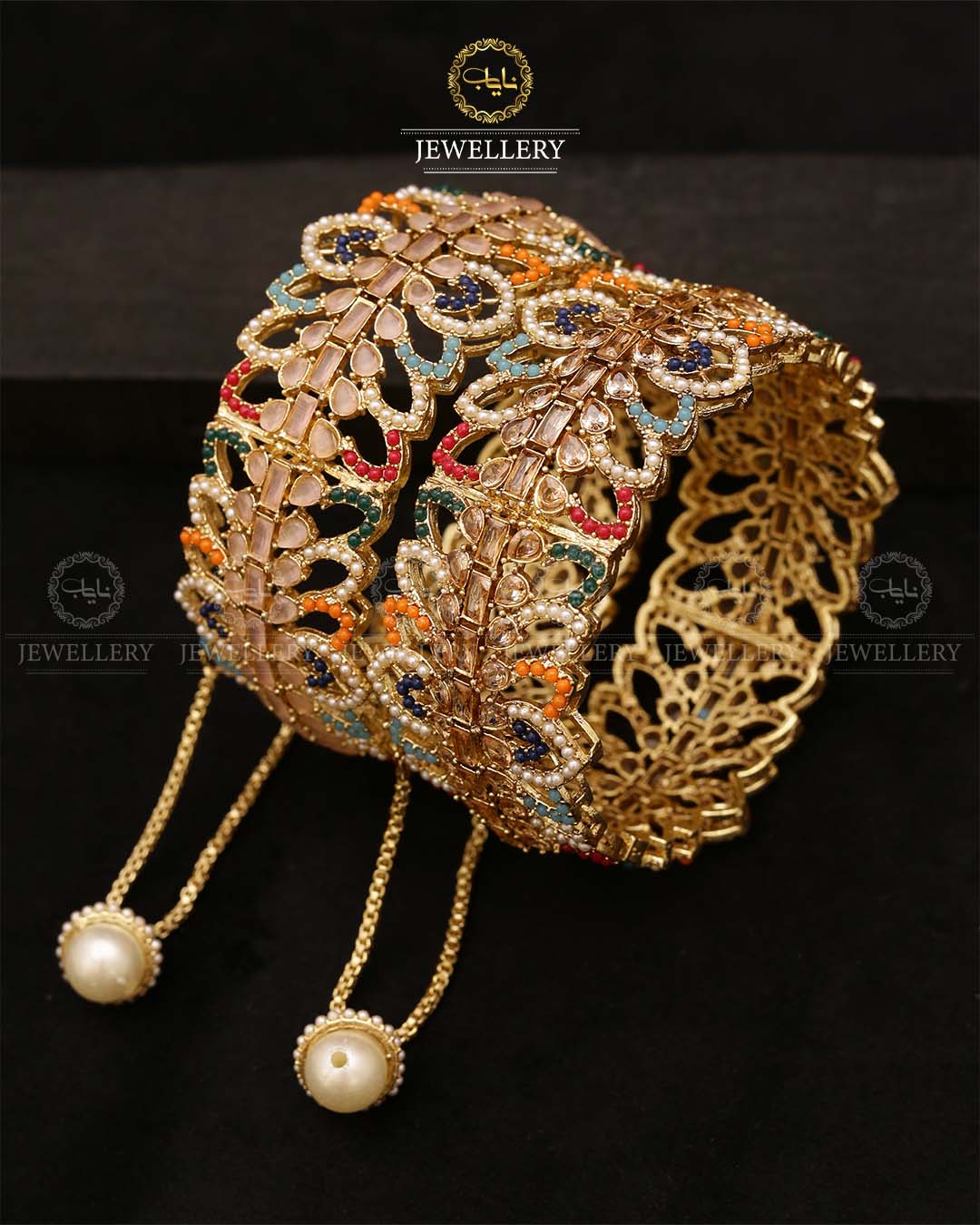 Laiba Noratan Openable Bangles (pair)-2708 Nayab Jewellery