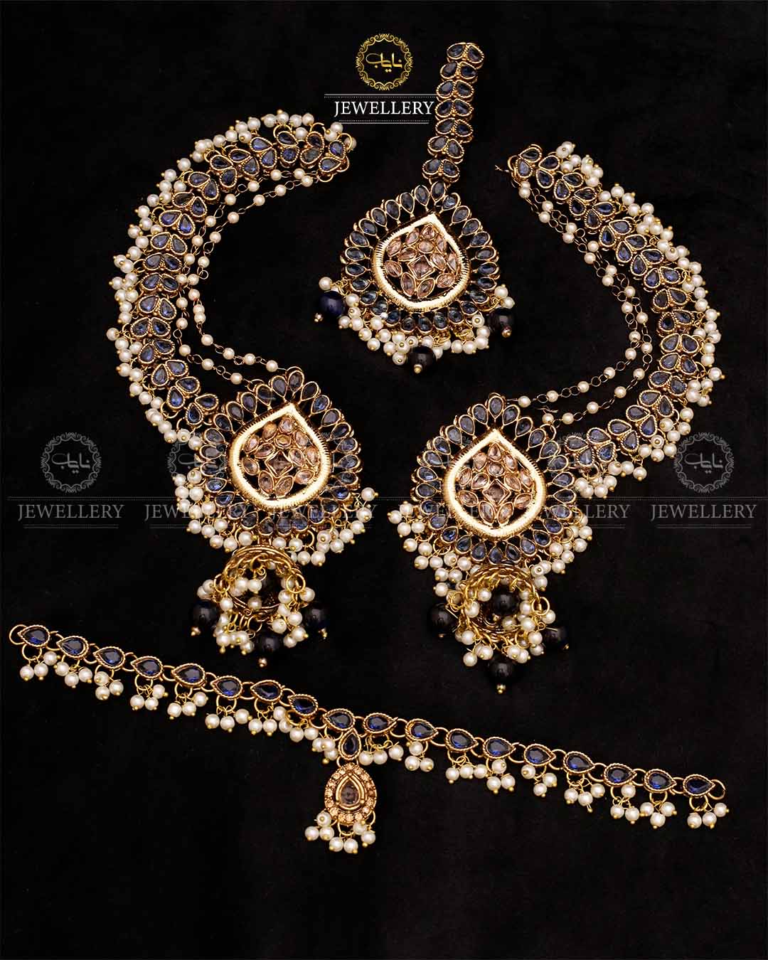 Antique Chokar with Sahara Jhumka Tika -2612 Nayab Jewellery