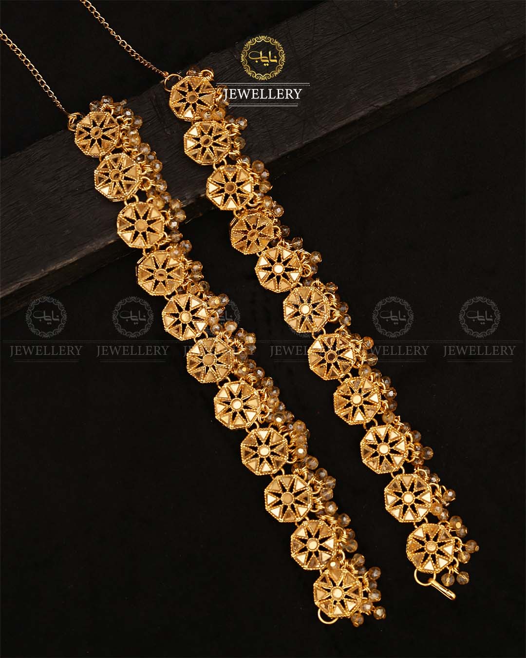 Fareeha Kundan Anklet Pazaib (pair)-2663 Nayab Jewellery