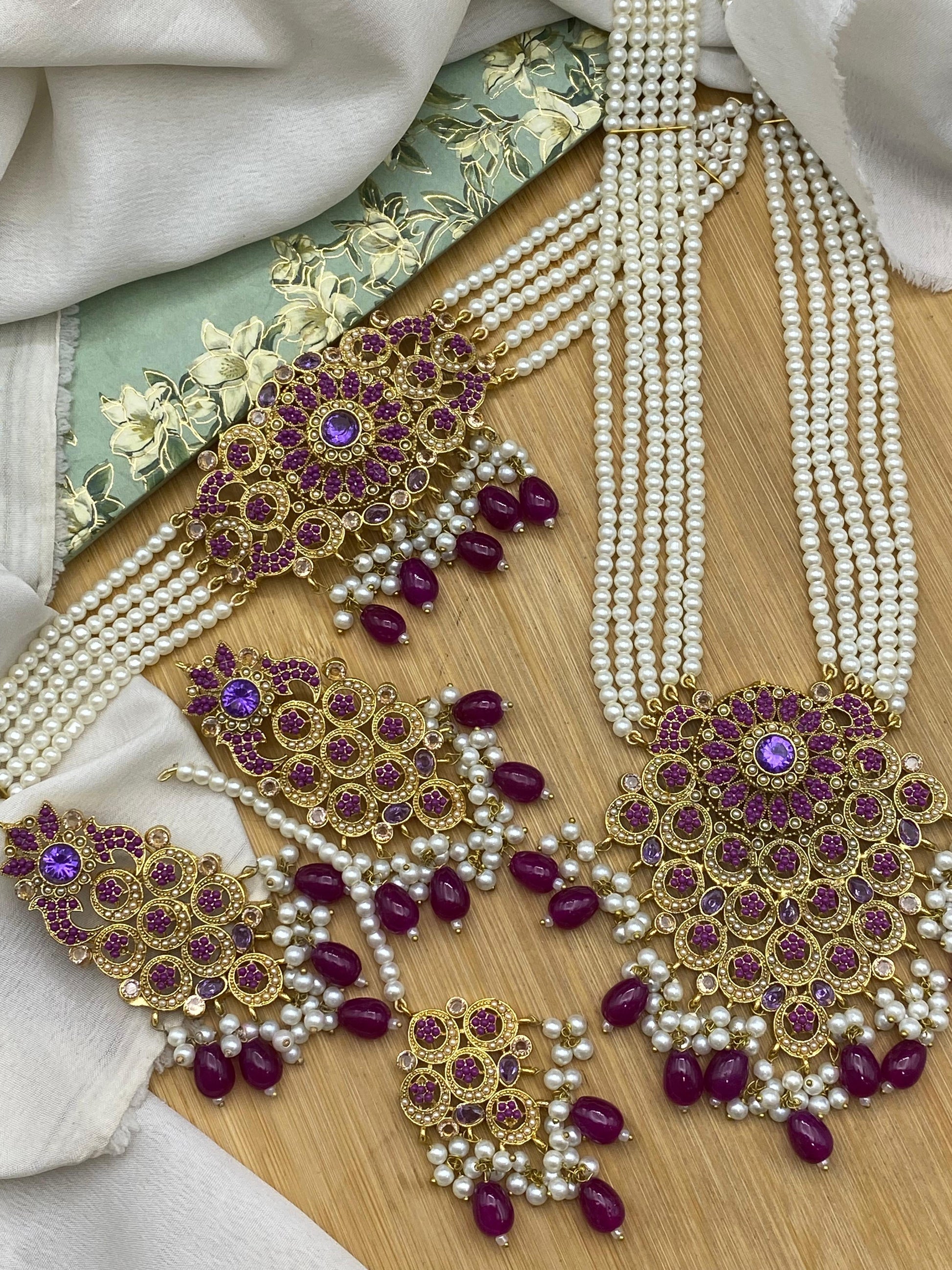 Noora Bridal Set NJ-1595 Nayab Jewellery