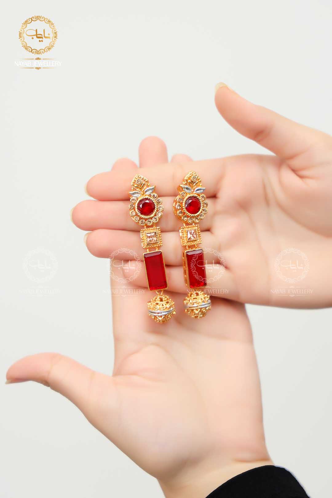 Trendy Bridal Egyptian Mala with Earring NJ-1166