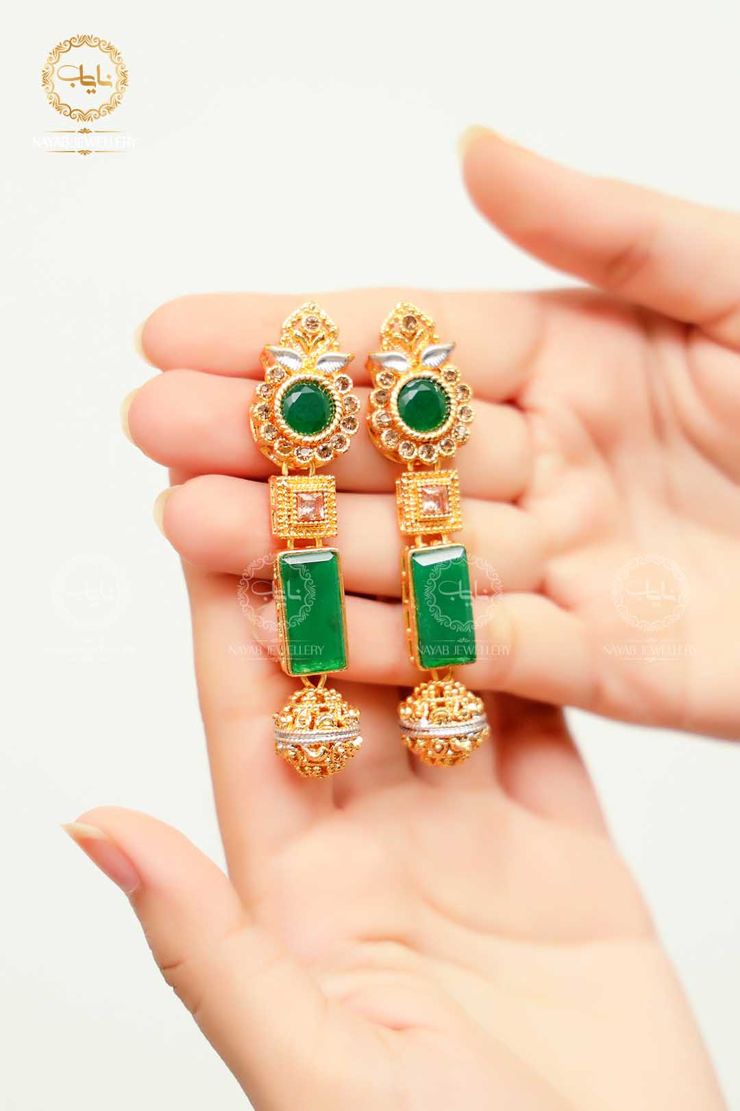 Trendy Bridal Egyptian Mala with Earring NJ-1166