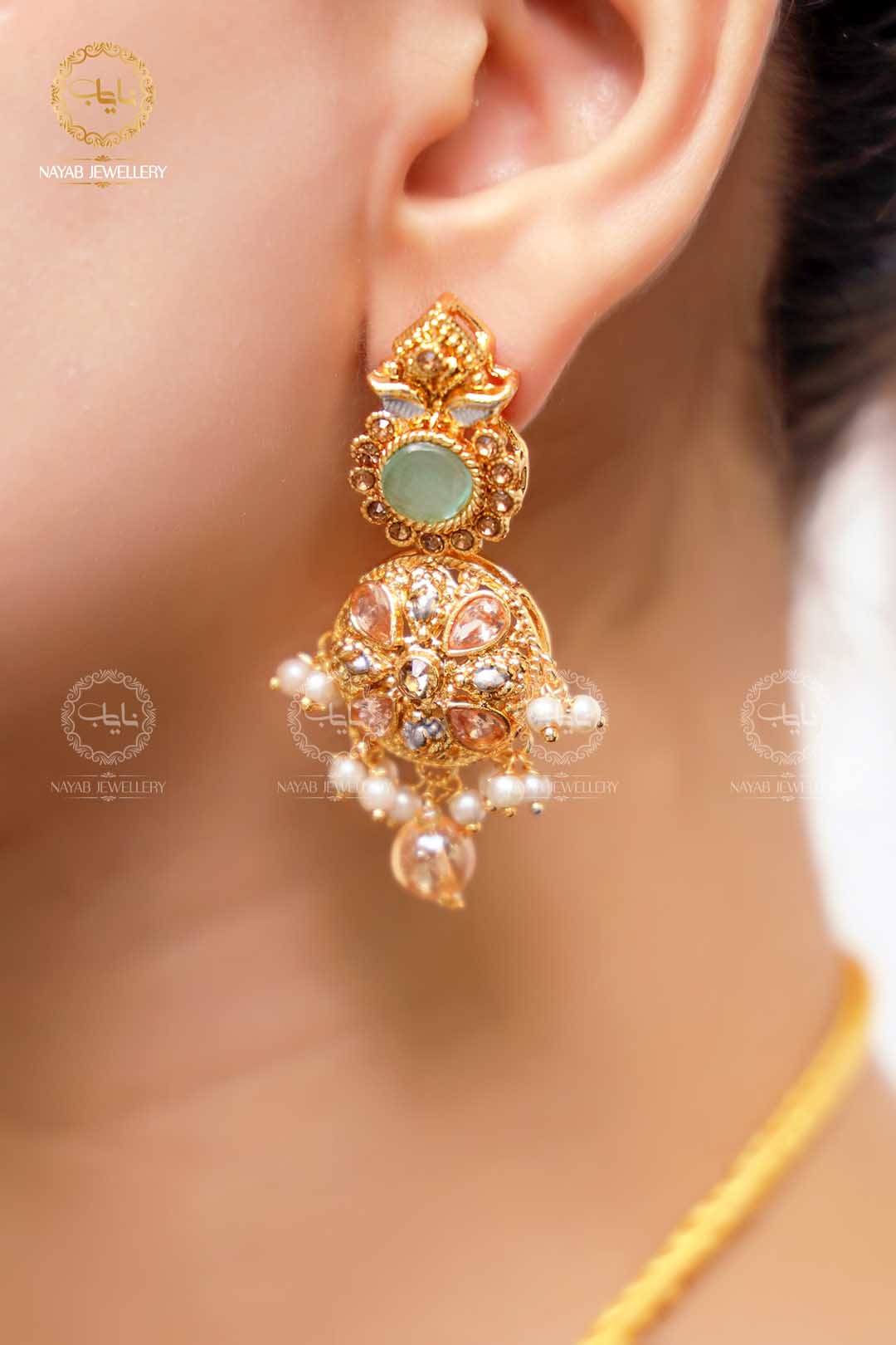 Latest Style Egyptian Mala With Earring NJ-1503