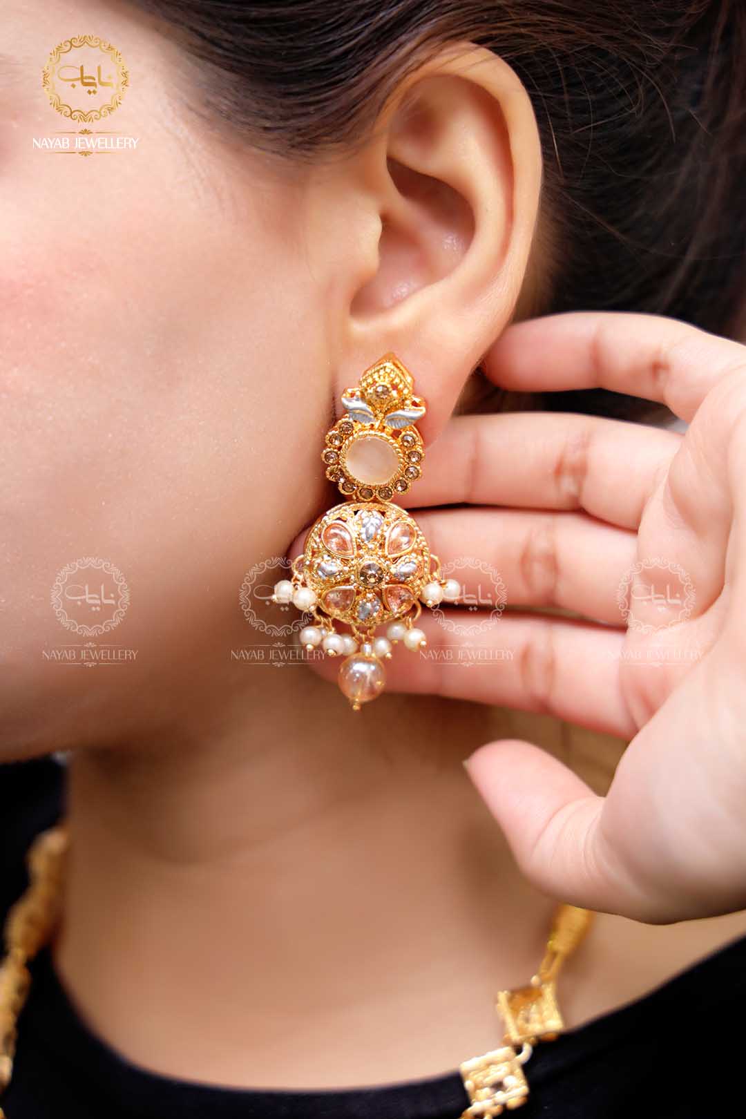 Latest Style Egyptian Mala With Earring NJ-1503