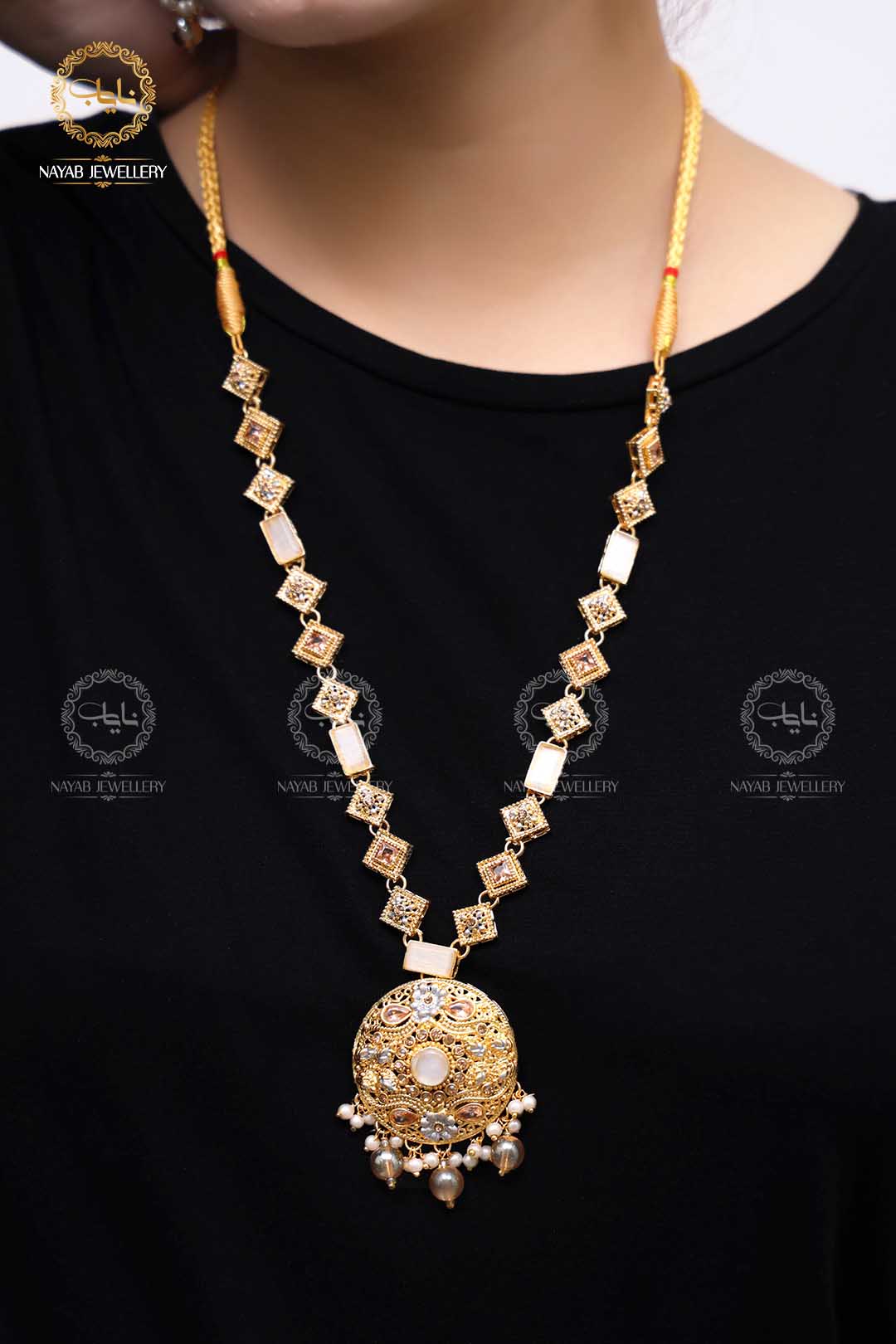 Latest Style Egyptian Mala With Earring NJ-1503