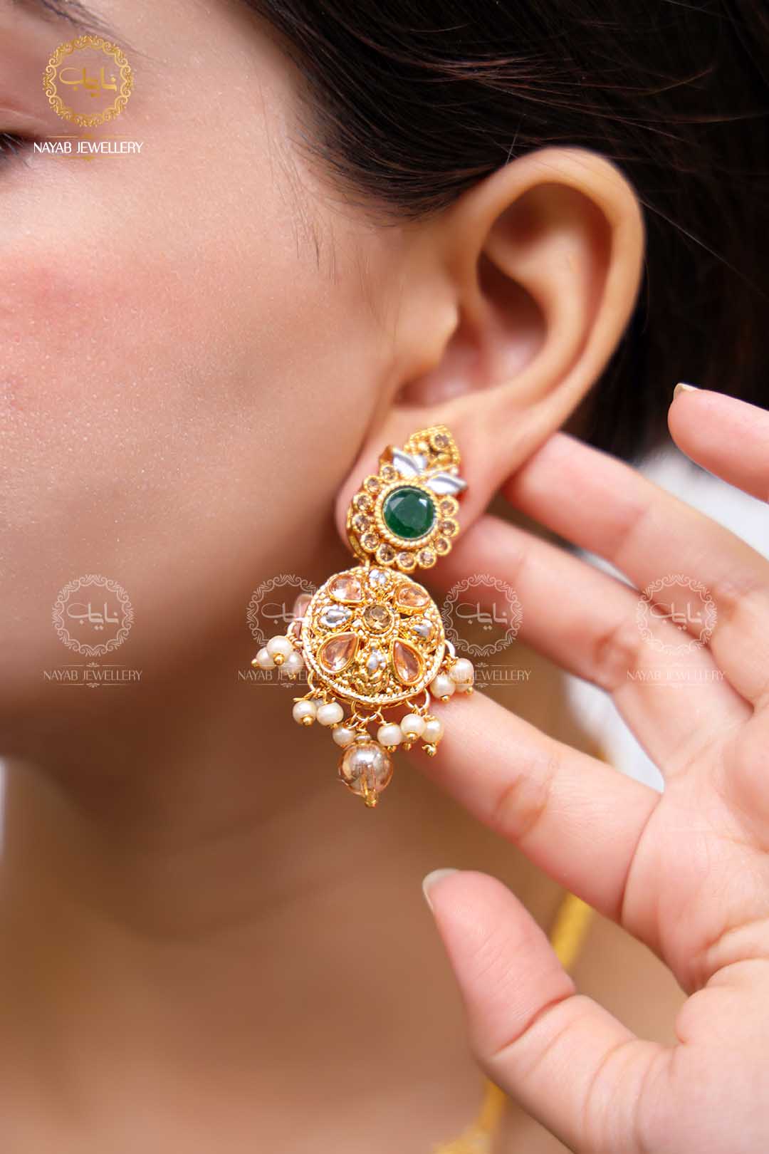 Latest Style Egyptian Mala With Earring NJ-1503
