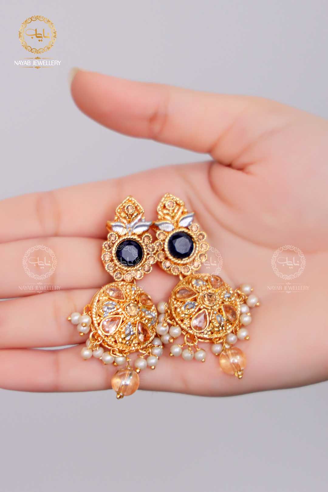 Latest Style Egyptian Mala With Earring NJ-1503
