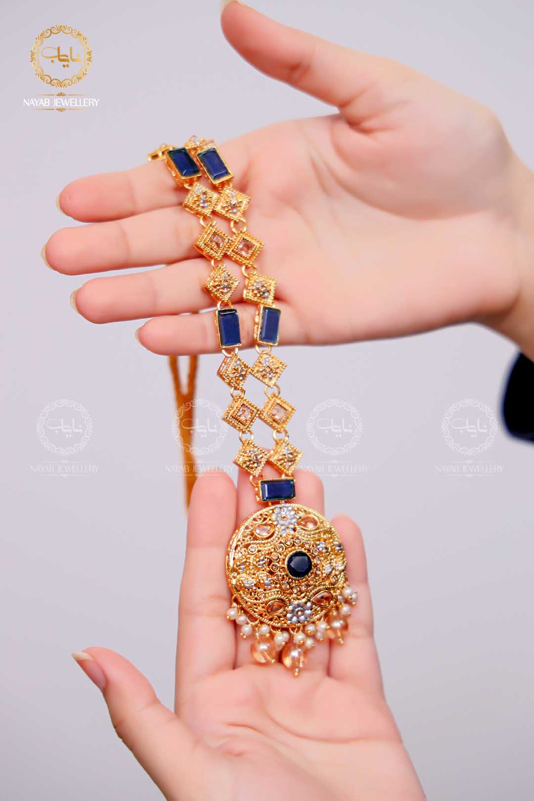 Latest Style Egyptian Mala With Earring NJ-1503