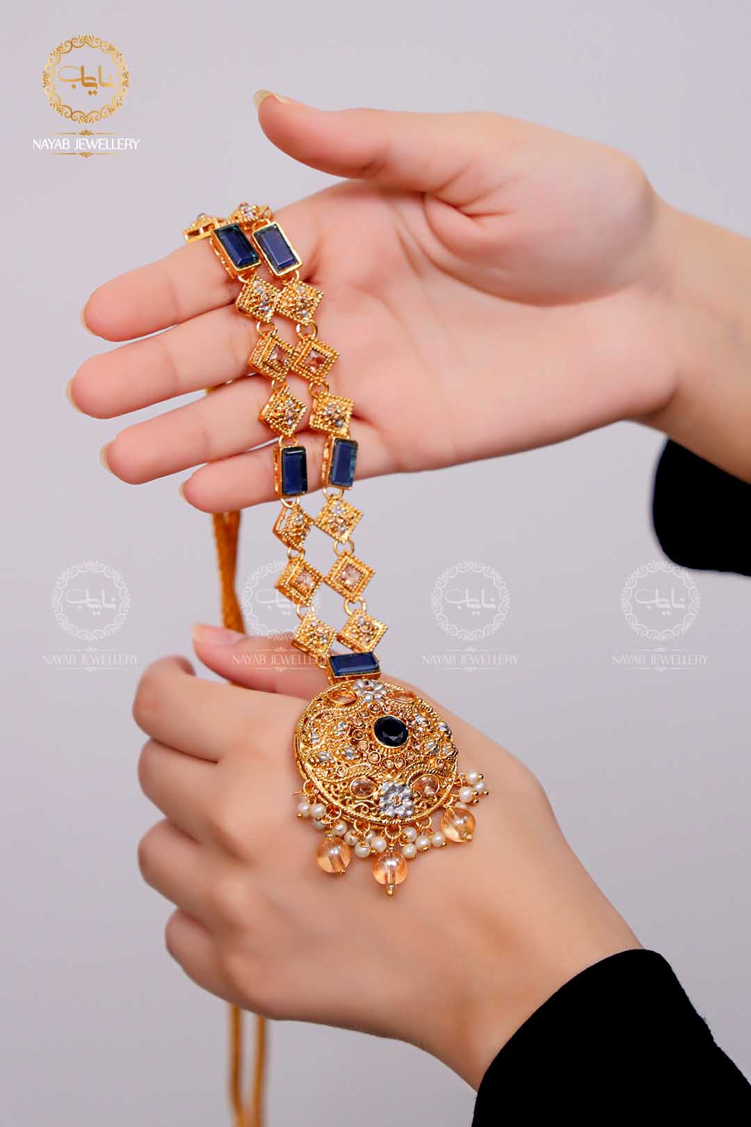 Latest Style Egyptian Mala With Earring NJ-1503