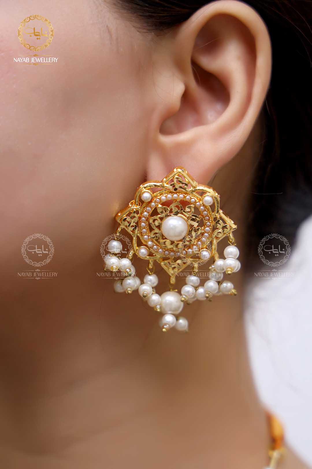 Traditional Hyedrabadi Mala Set with Earring NJ-1170
