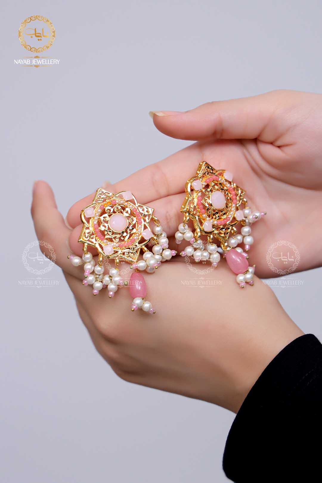 Traditional Hyedrabadi Mala Set with Earring NJ-1170