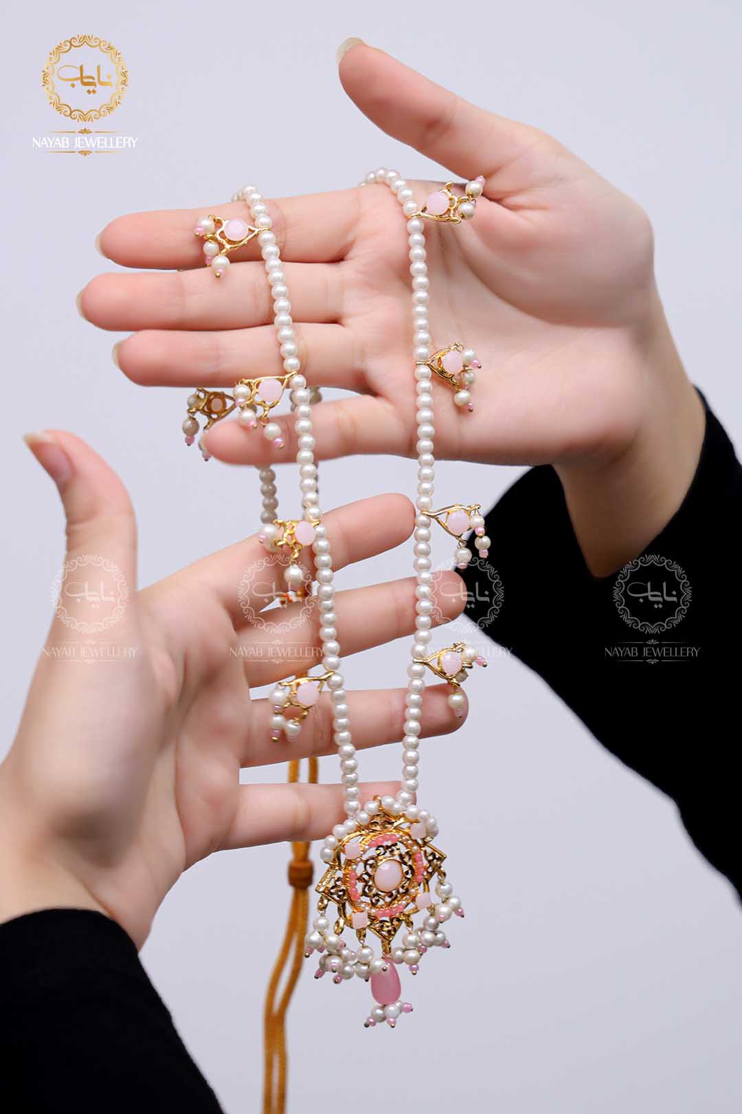 Traditional Hyedrabadi Mala Set with Earring NJ-1170