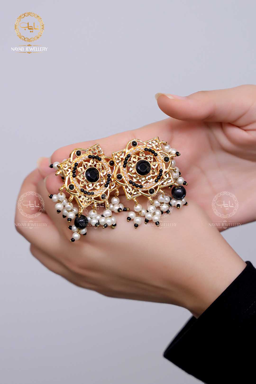Traditional Hyedrabadi Mala Set with Earring NJ-1170