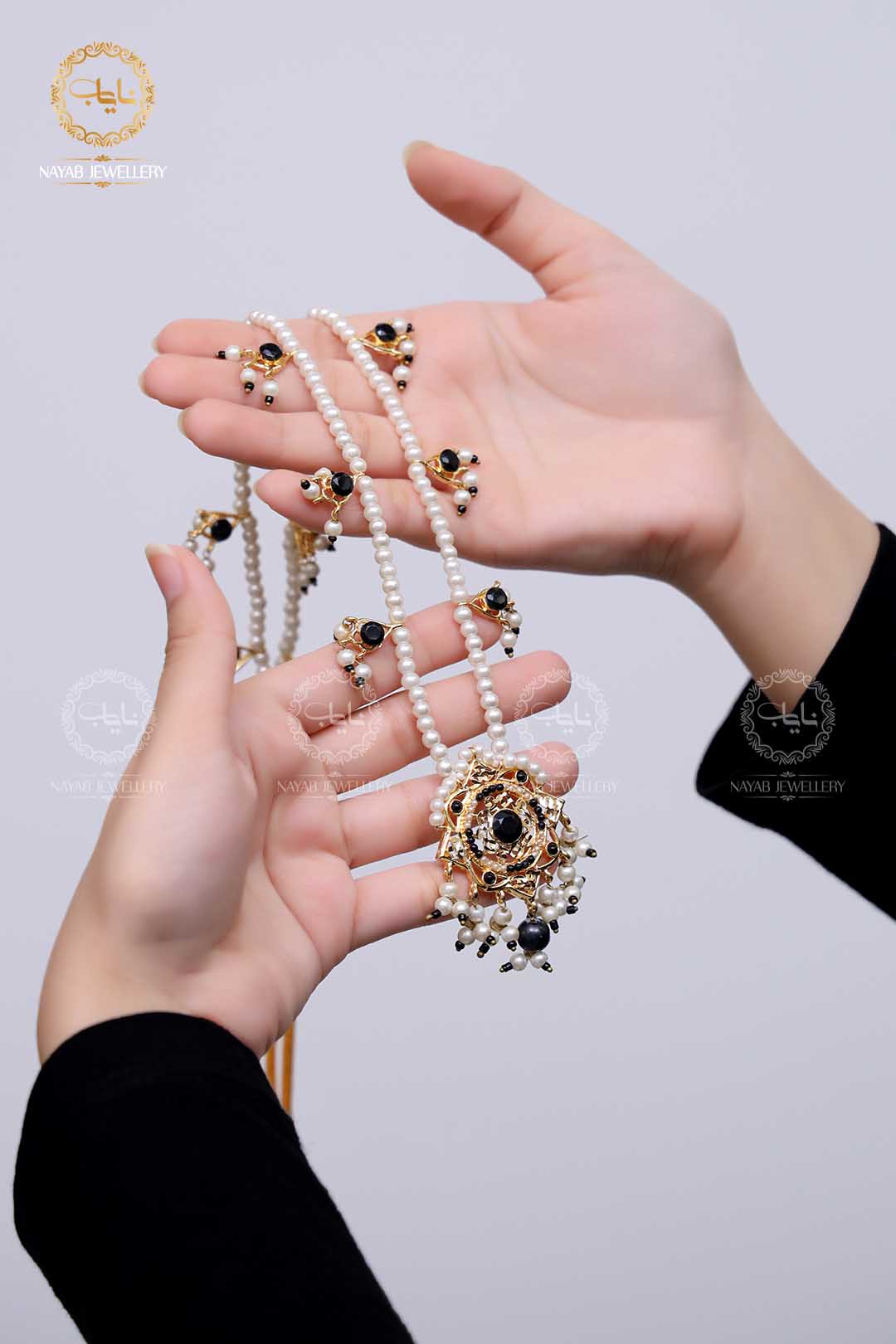 Traditional Hyedrabadi Mala Set with Earring NJ-1170