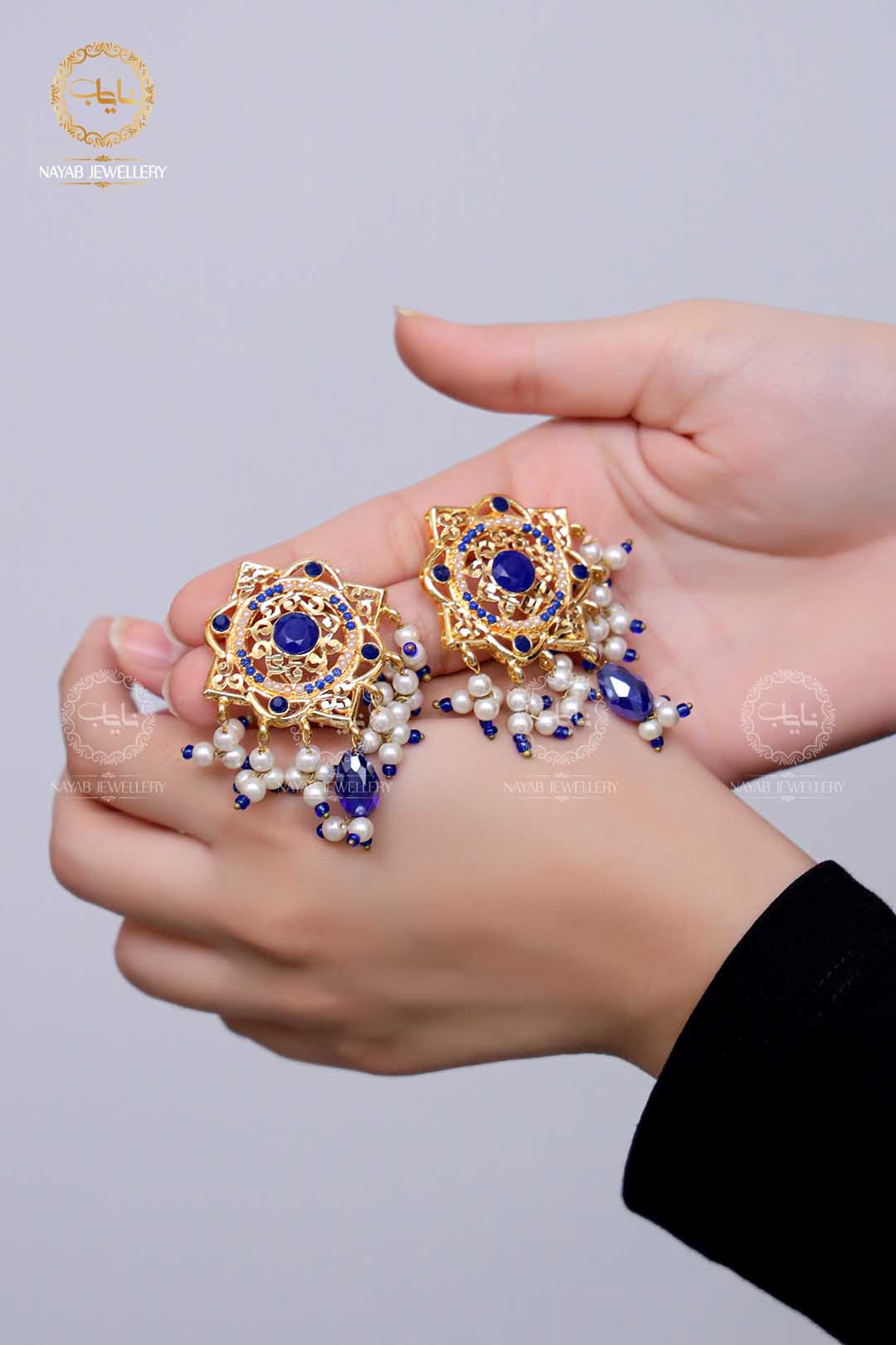 Traditional Hyedrabadi Mala Set with Earring NJ-1170