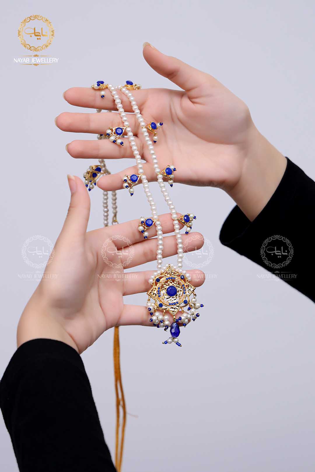 Traditional Hyedrabadi Mala Set with Earring NJ-1170