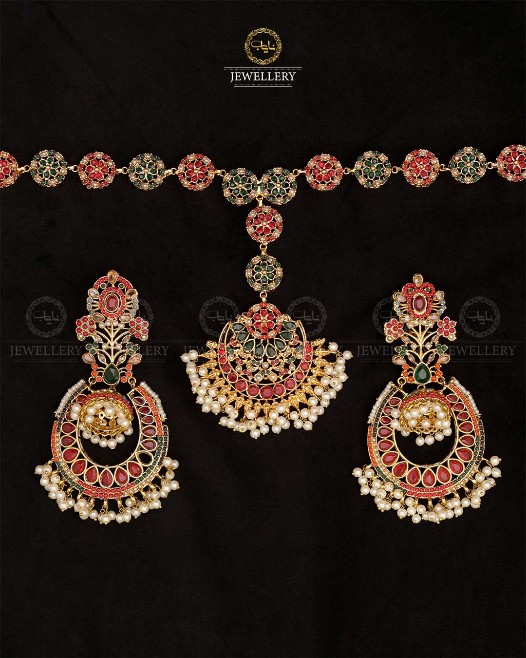Noratan Sheesh Patti with Jhumka-2836