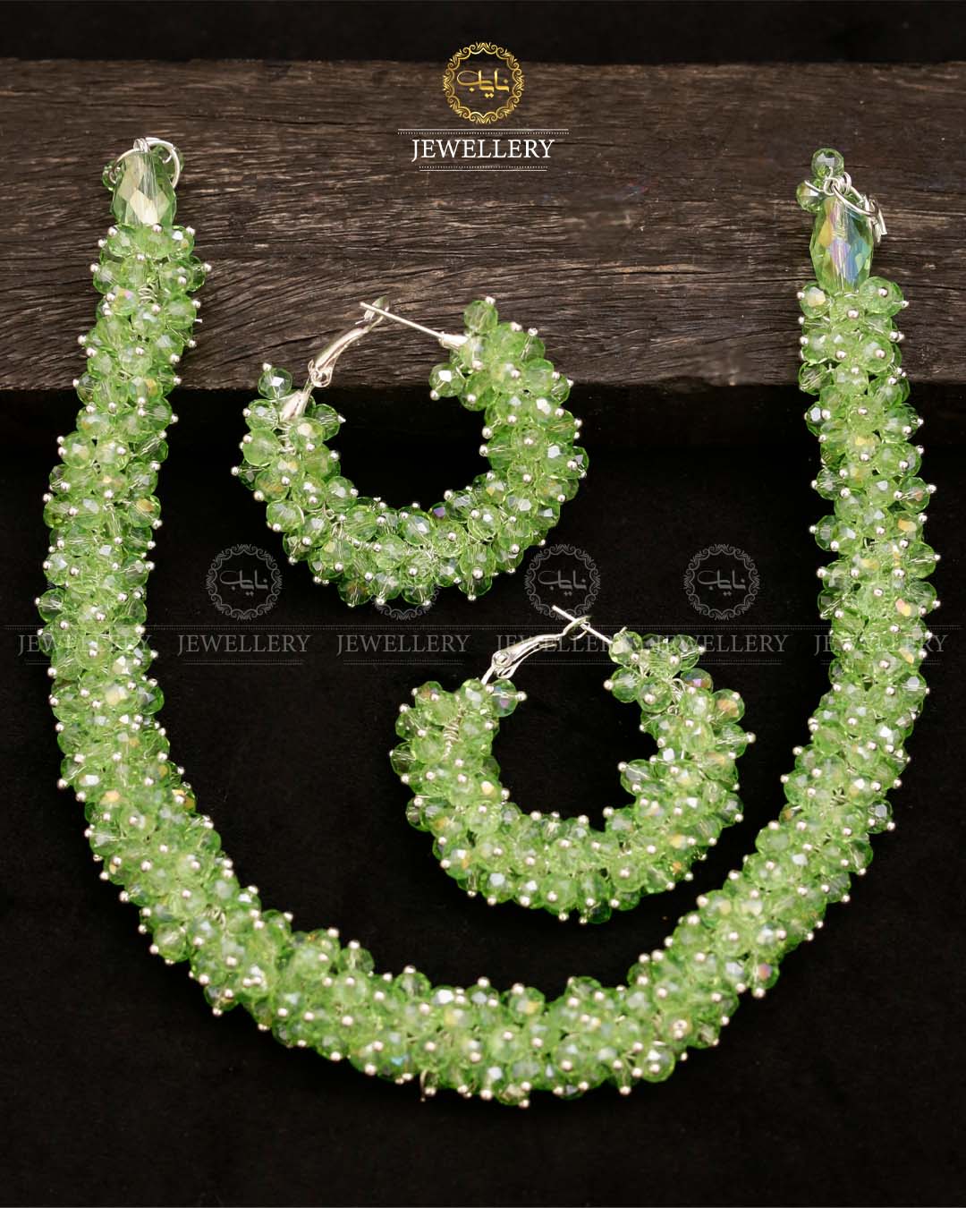 Hand made Gajra Necklace with Baali-2733 Nayab Jewellery