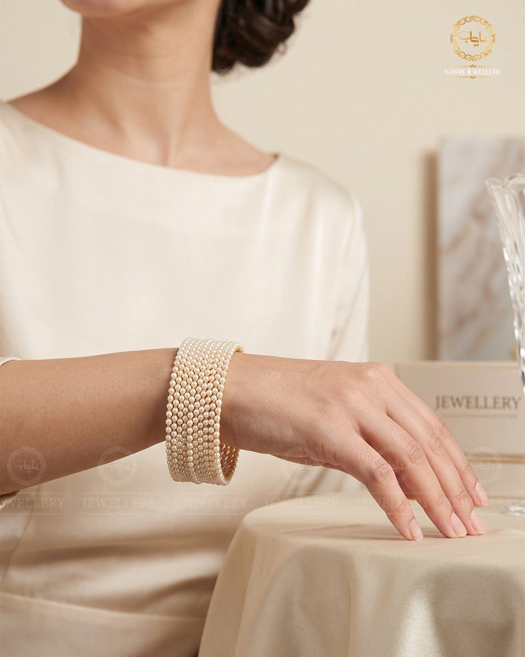 12 pcs Pearl Bangles-2862