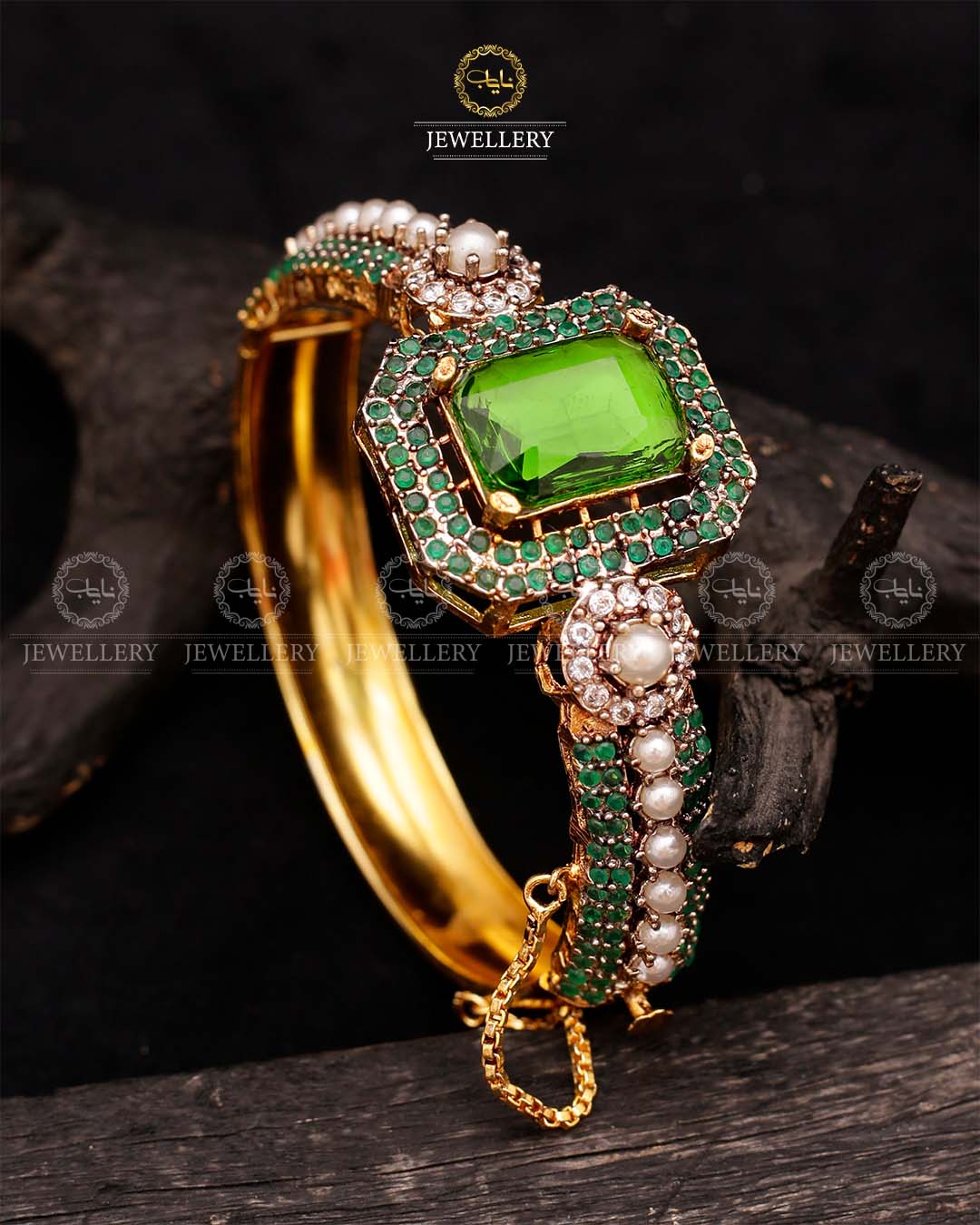 Zirconia Openable Bracelet (Each)-2613 Nayab Jewellery