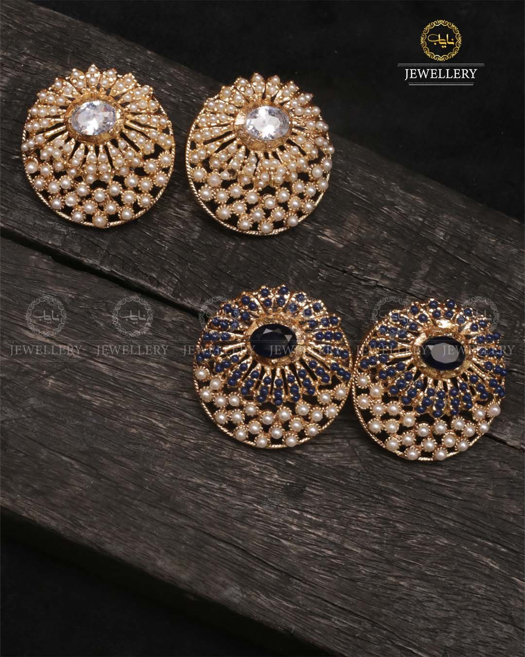 Noratan studs -2466 Nayab Jewellery