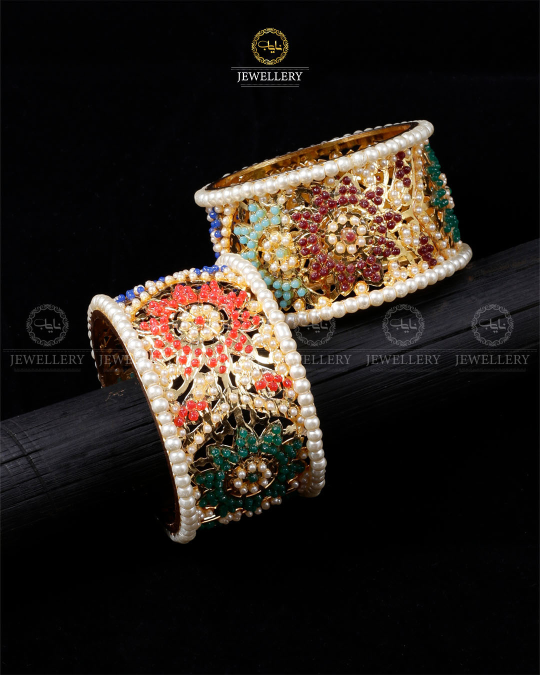 Hyedrabadi Bridal Bangles (pair)-2495 Nayab Jewellery