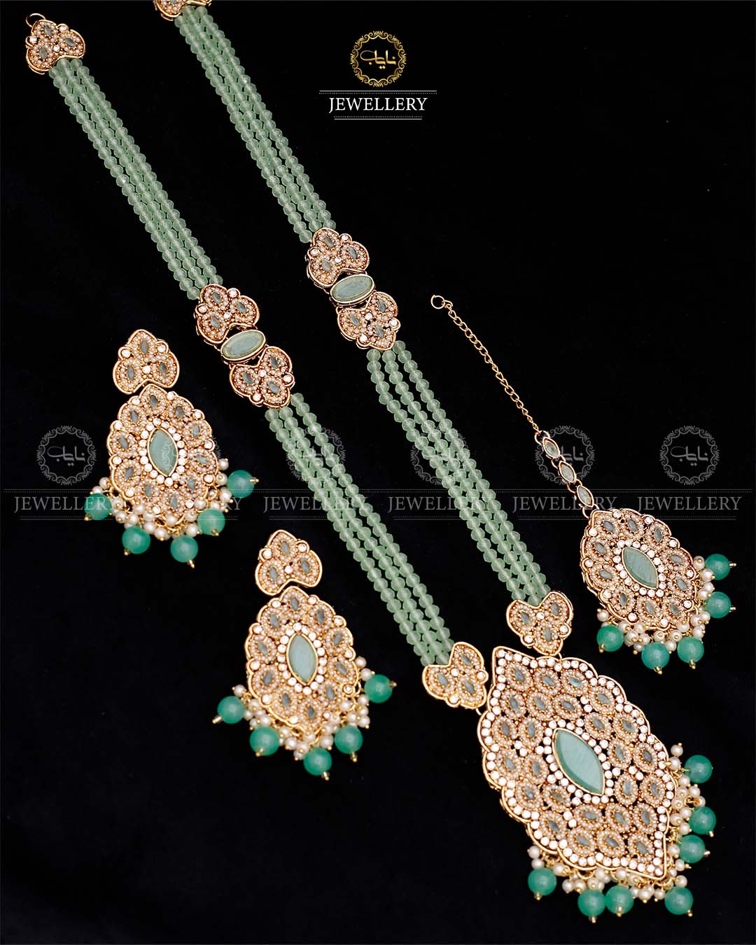 Johar Mala Set-2562-Golden Nayab Jewellery