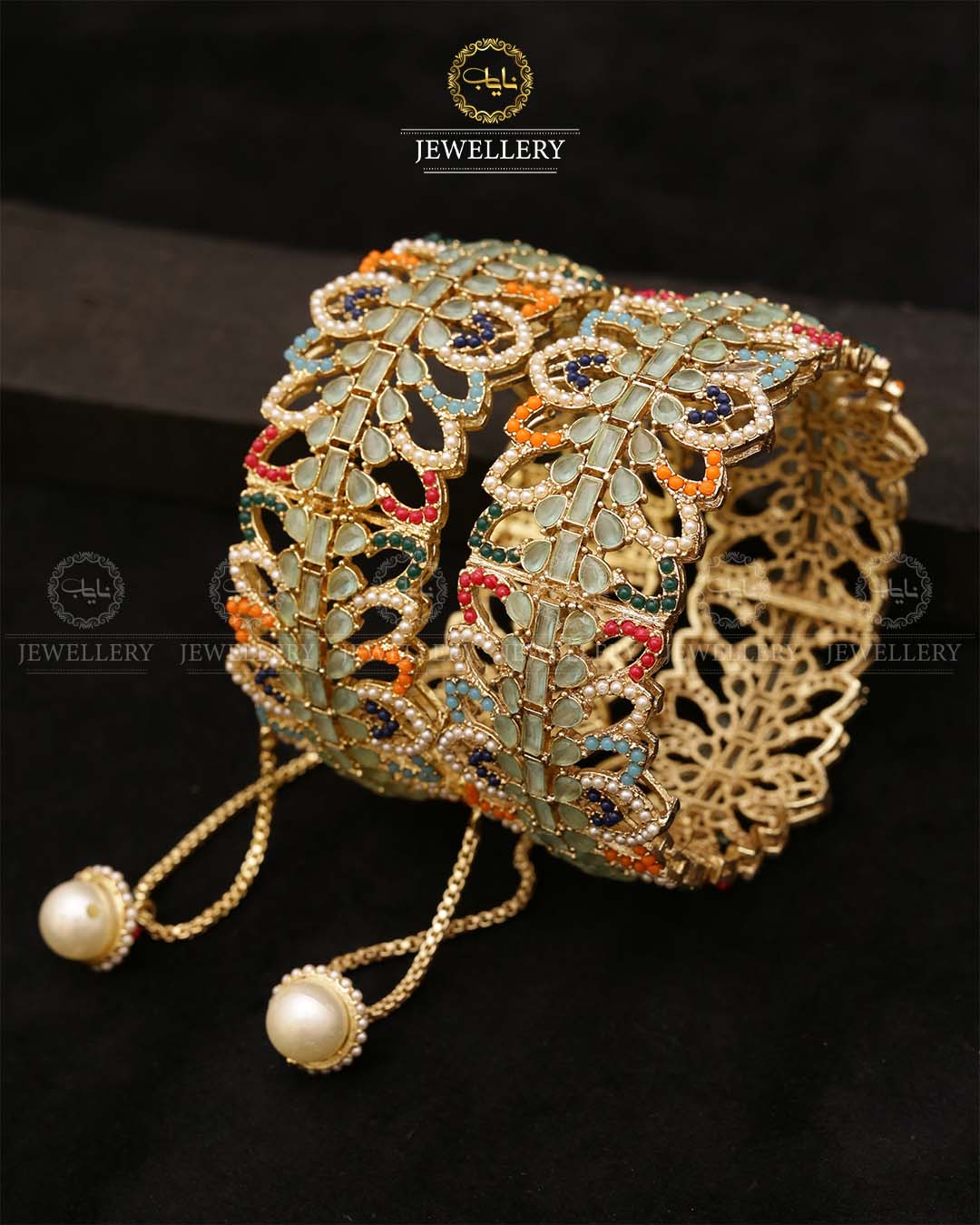 Laiba Noratan Openable Bangles (pair)-2708 Nayab Jewellery