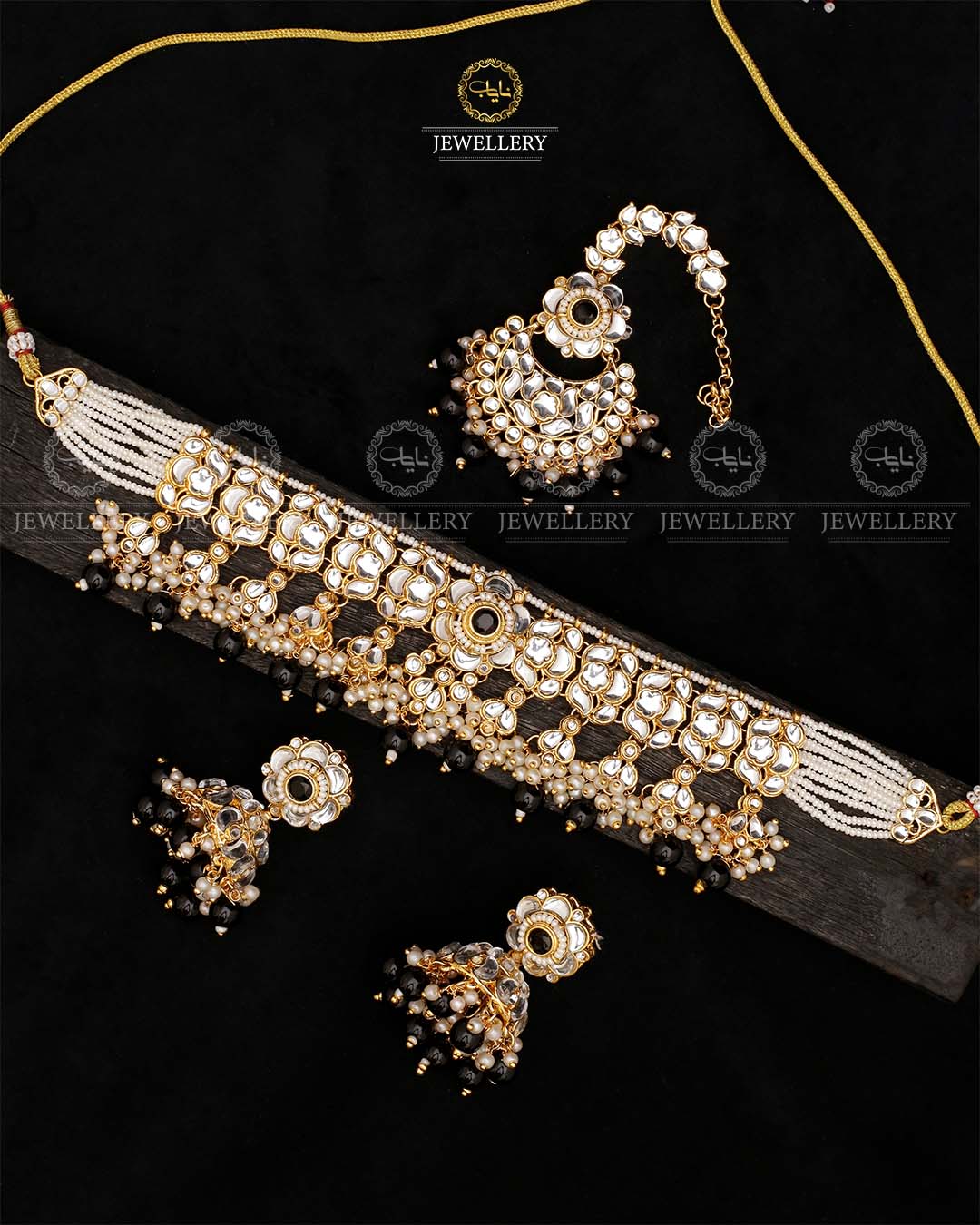 Indian Dubbi kundan Chokar set-2538 Nayab Jewellery
