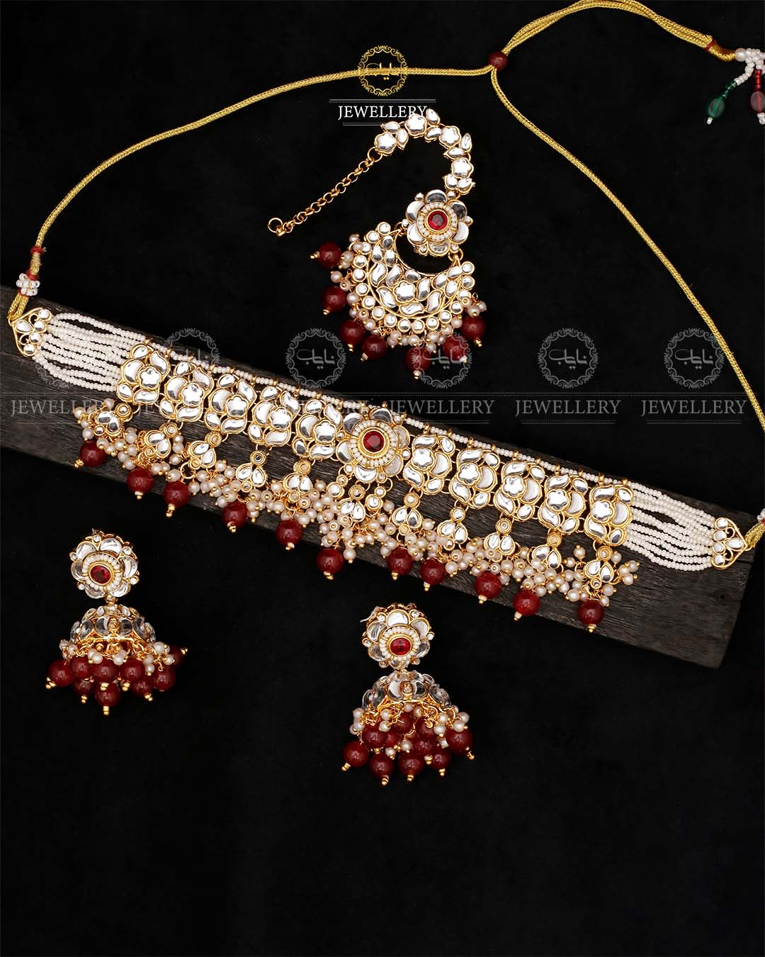 Indian Dubbi kundan Chokar set-2538 Nayab Jewellery