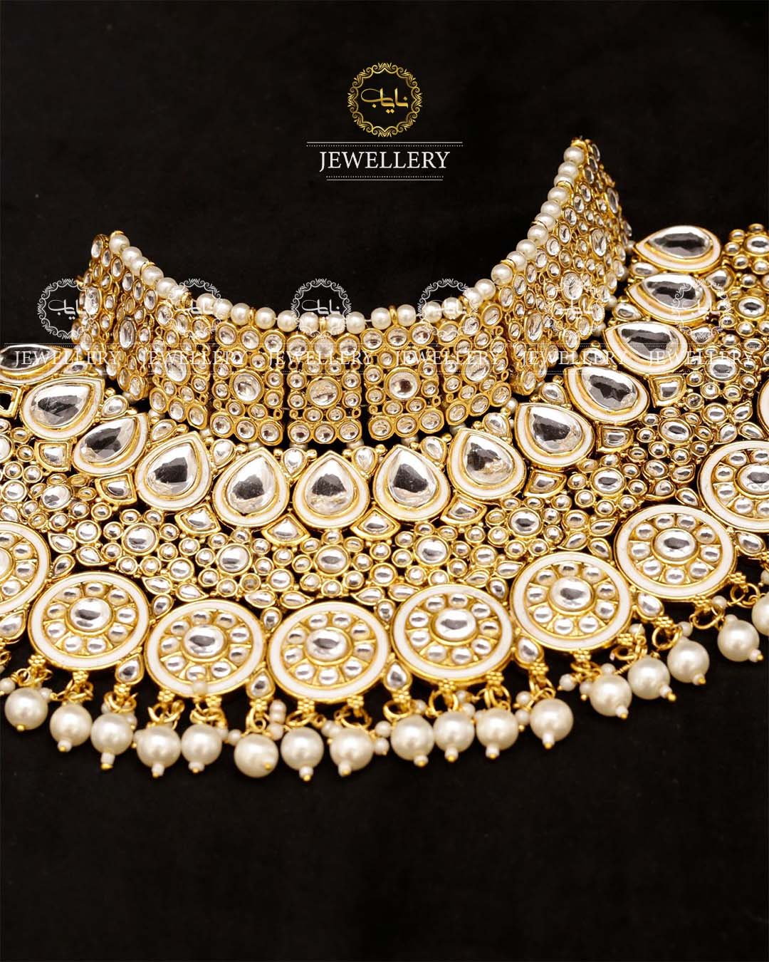 Indian Dubi Kundan 7 pcs Birdal Set-2719 Nayab Jewellery