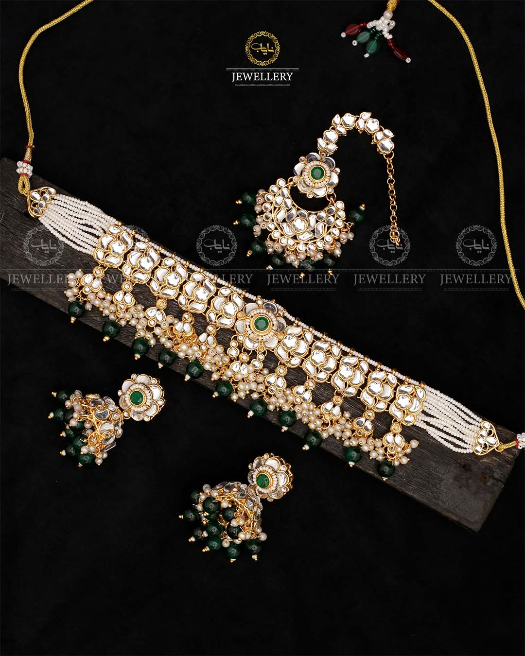 Indian Dubbi kundan Chokar set-2538 Nayab Jewellery