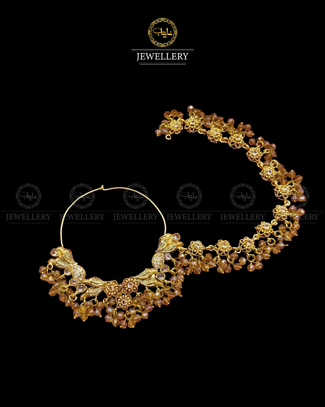 Designer Bridal Nose Ring (Nath)-2837