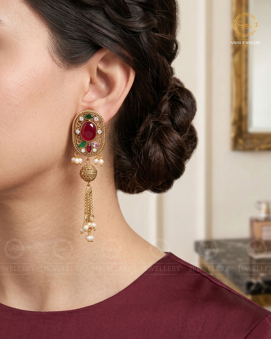 Egyptian Jhumki NJ-1757-G
