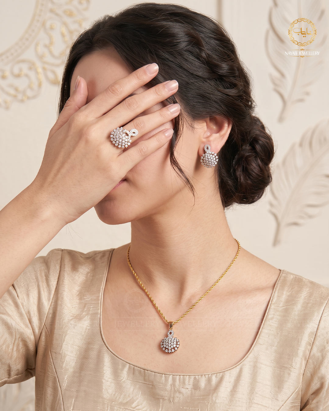 Jarao combo locket set with chain-2909
