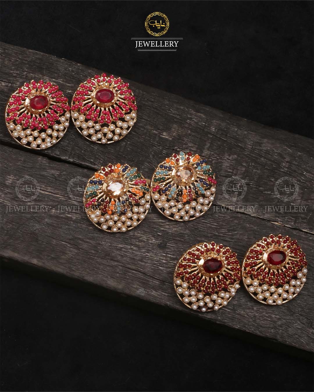 Noratan studs -2466 Nayab Jewellery