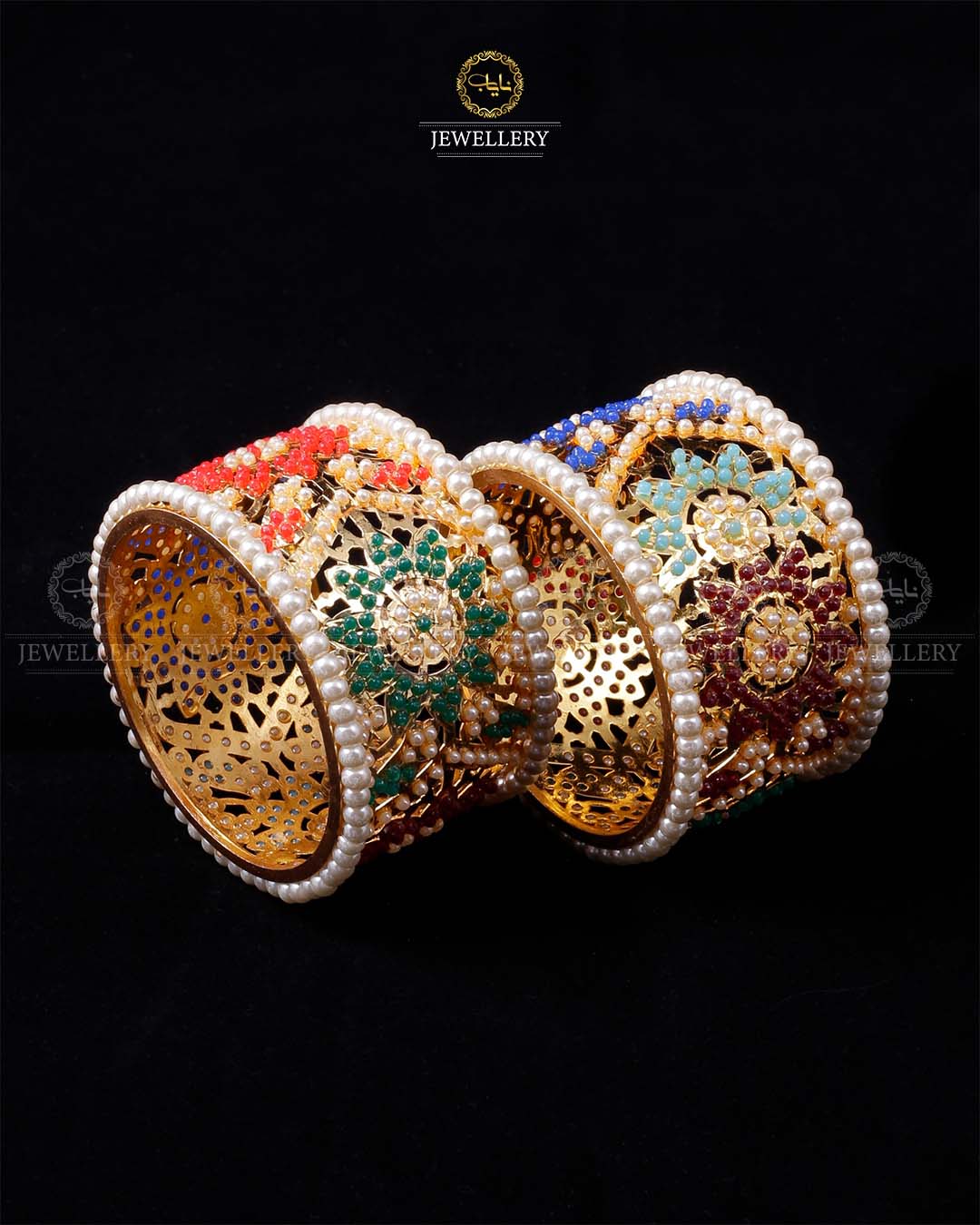 Hyedrabadi Bridal Bangles (pair)-2495 Nayab Jewellery